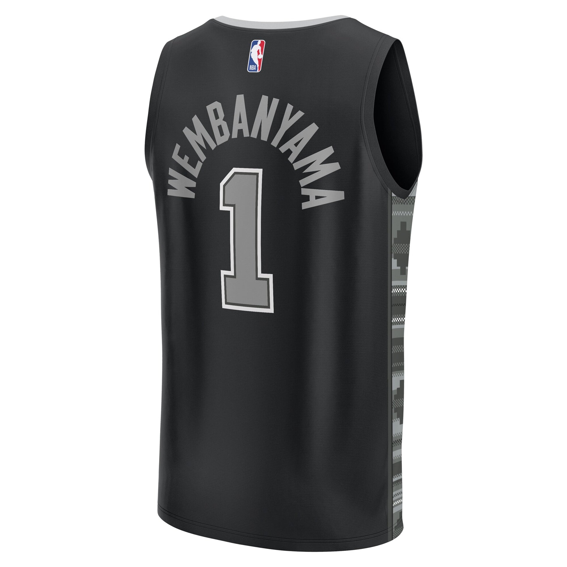 Men's San Antonio Spurs Victor Wembanyama Fanatics Black Fast Break Replica Player Jersey - Statement Edition