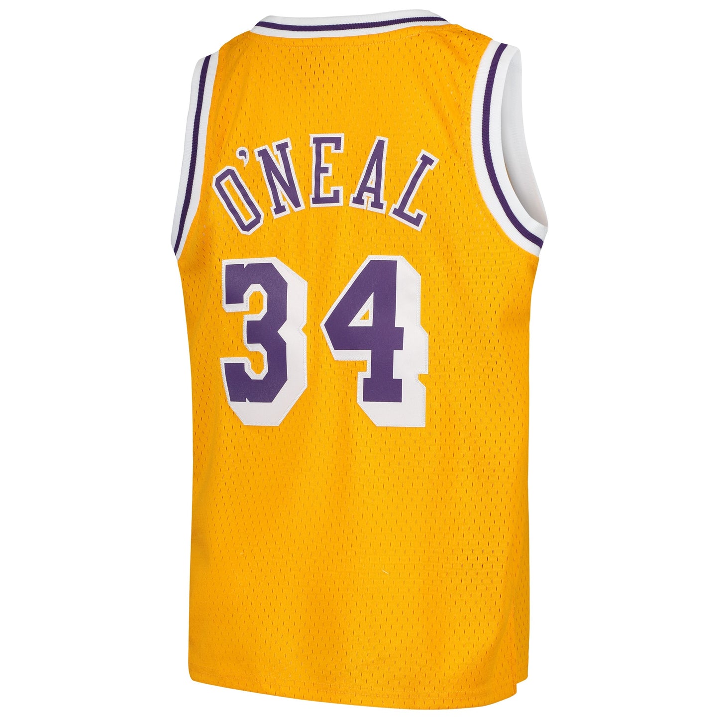 Youth Los Angeles Lakers Shaquille O'Neal Mitchell & Ness Gold Swingman Throwback Jersey