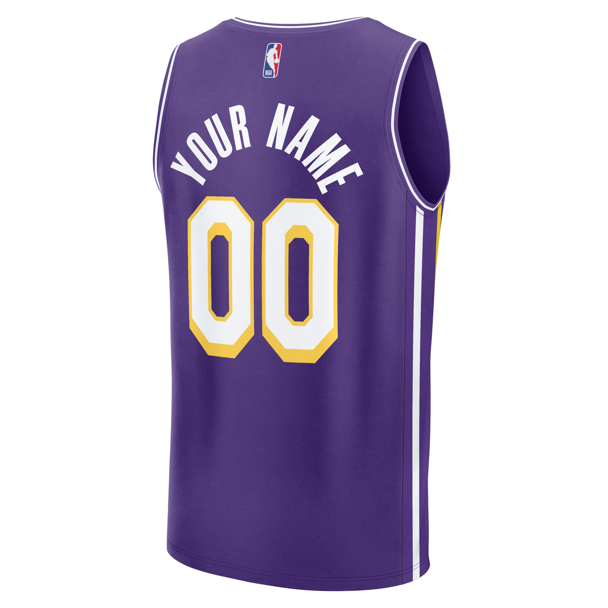 Youth Los Angeles Lakers Fanatics Purple Fast Break Custom Jersey - Statement Edition