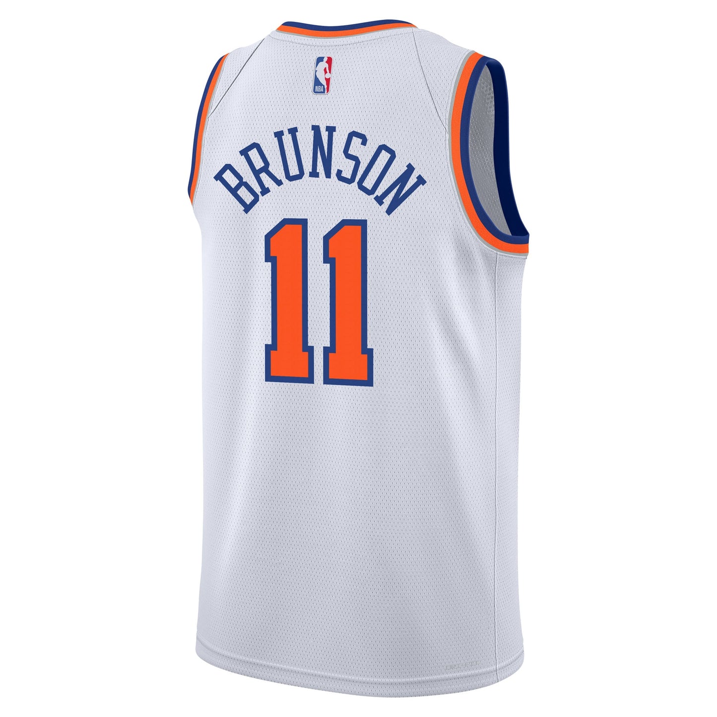 Youth New York Knicks Jalen Brunson Nike White Association Swingman Jersey