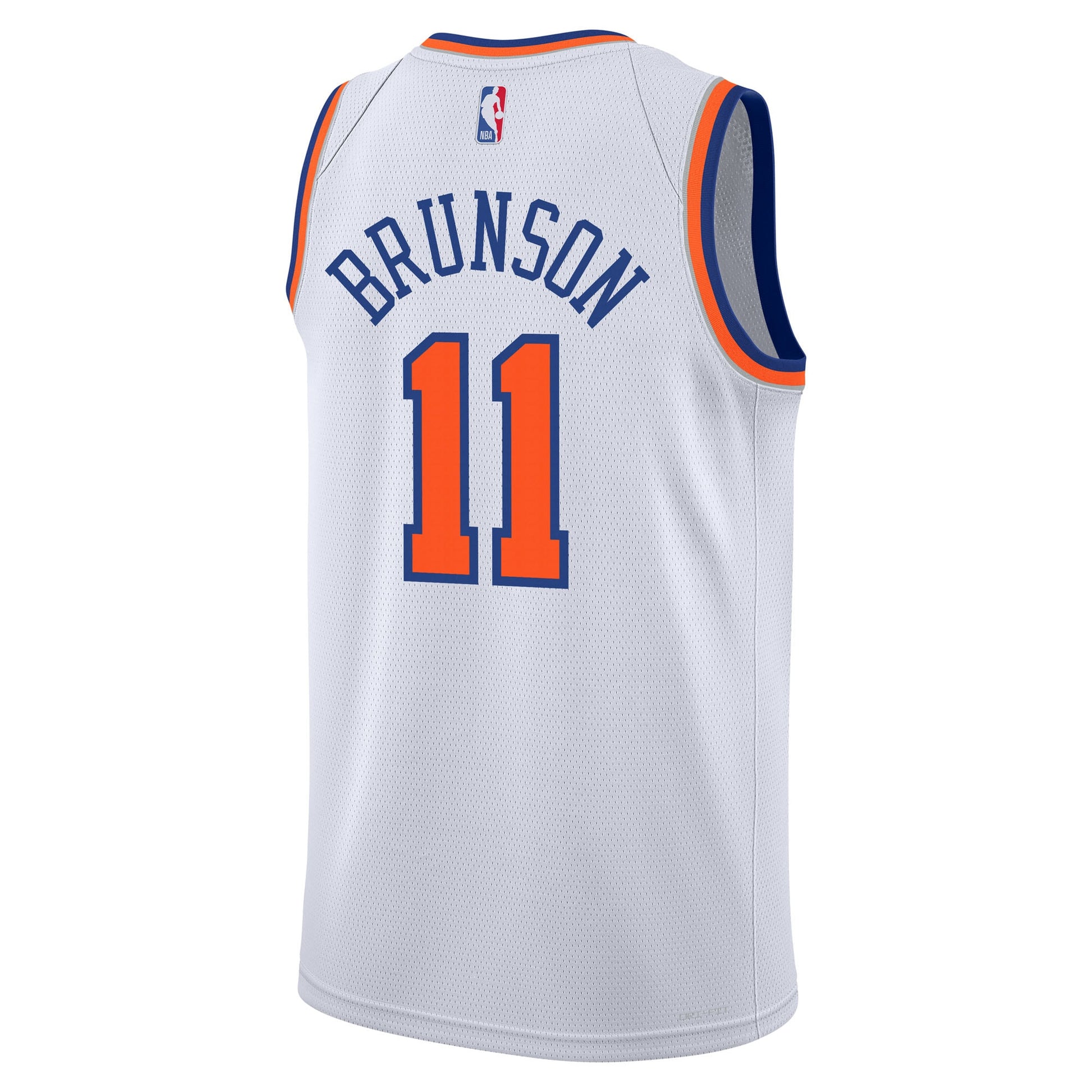 Youth New York Knicks Jalen Brunson Nike White Association Swingman Jersey