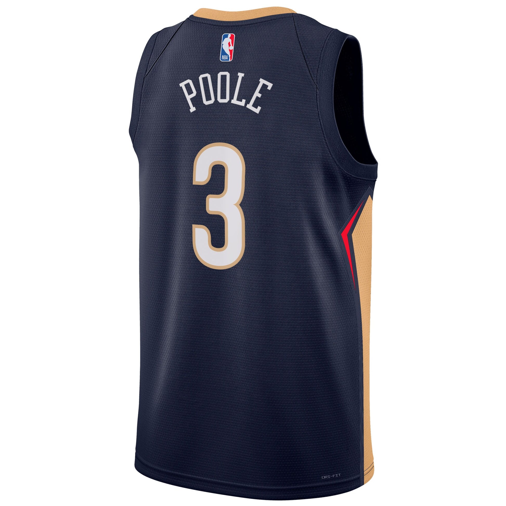 Unisex New Orleans Pelicans Jordan Poole Nike Navy Swingman Jersey - Icon Edition