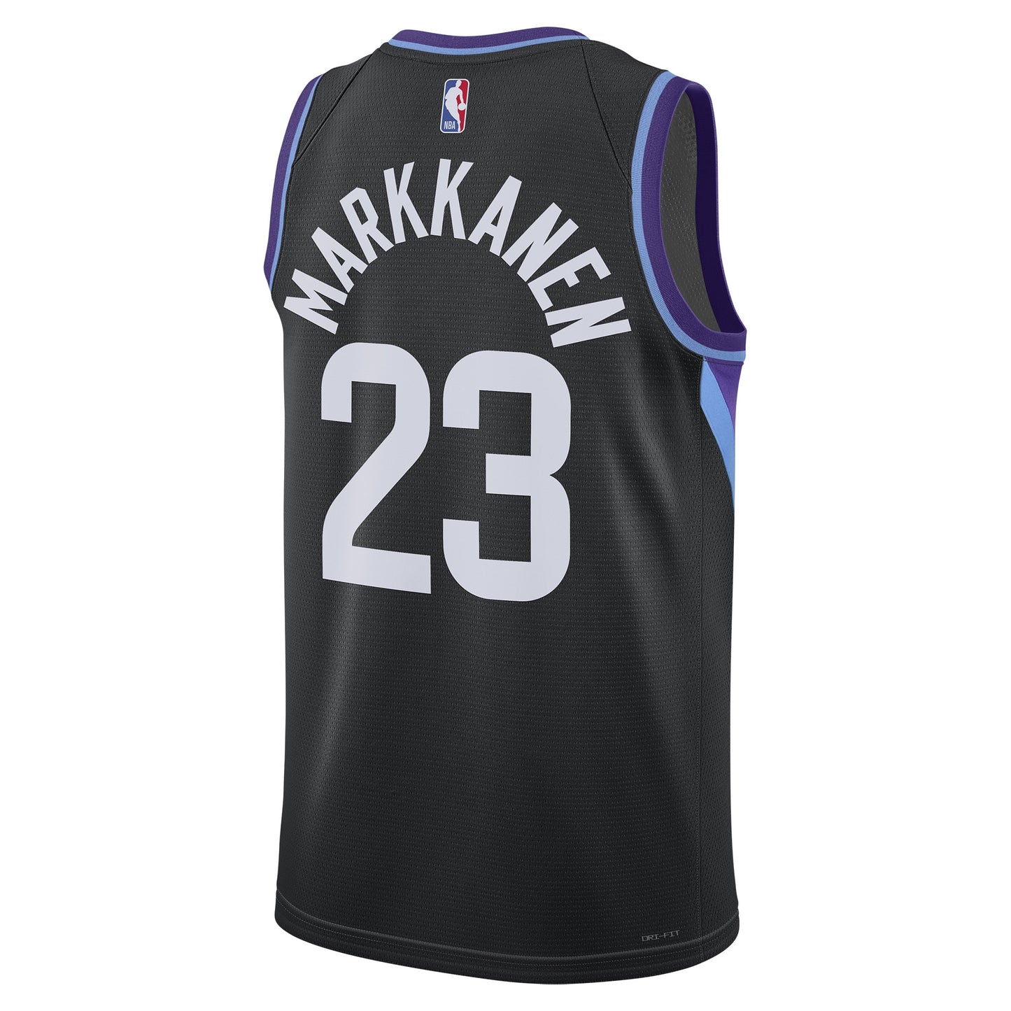 Unisex Utah Jazz Lauri Markkanen Jordan Brand Black 2024/25 Swingman Jersey - Statement Edition