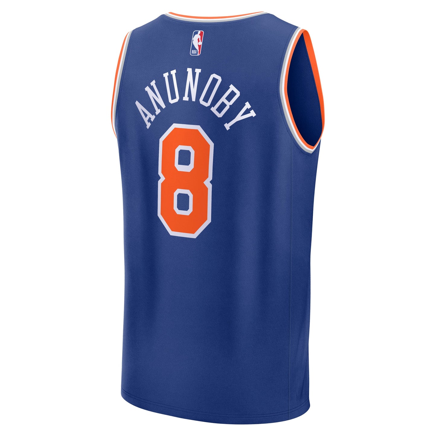 Men's New York Knicks OG Anunoby Fanatics Blue Fast Break Replica Player Jersey - Icon Edition