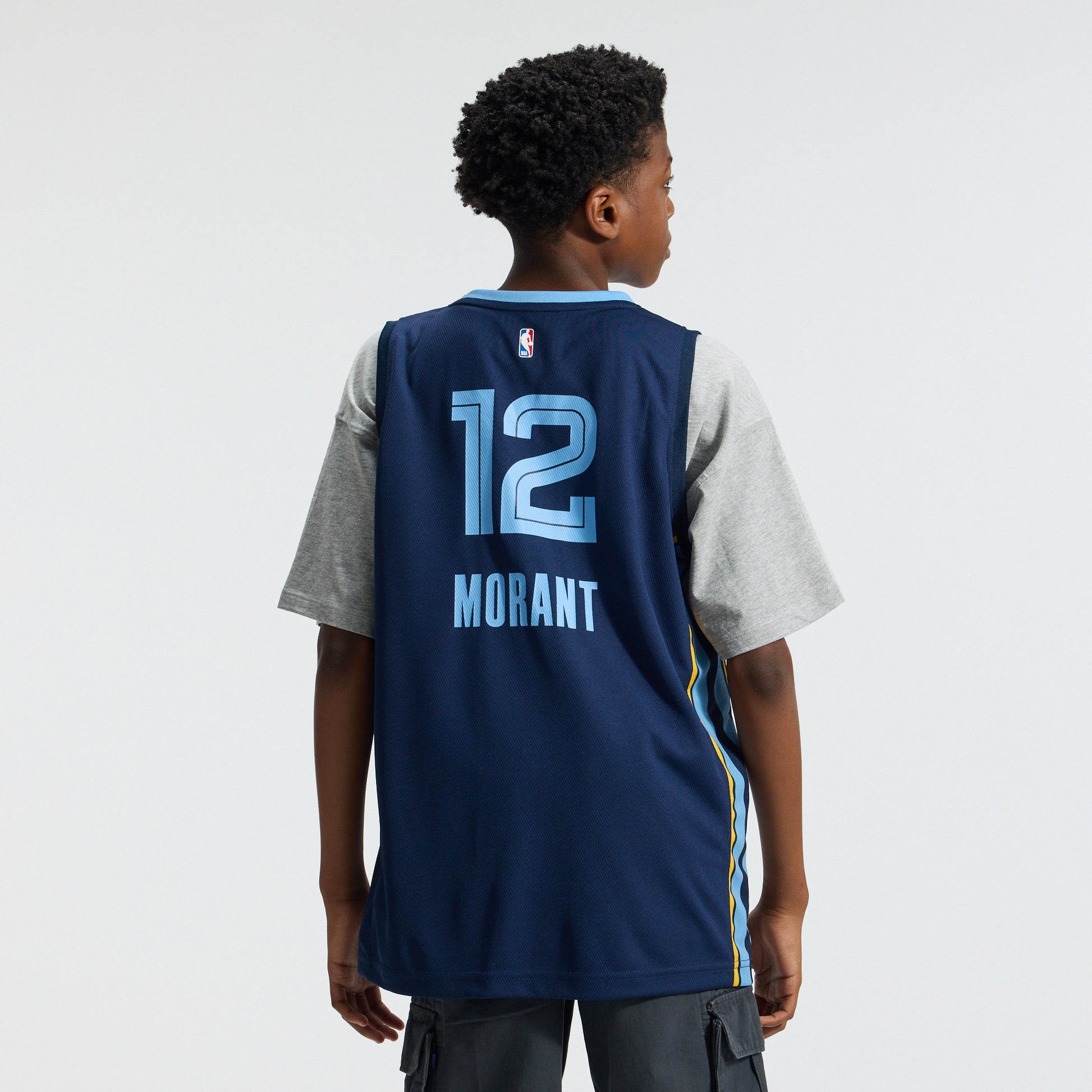 Youth Memphis Grizzlies Ja Morant Fanatics Navy Fast Break Replica Player Jersey - Icon Edition