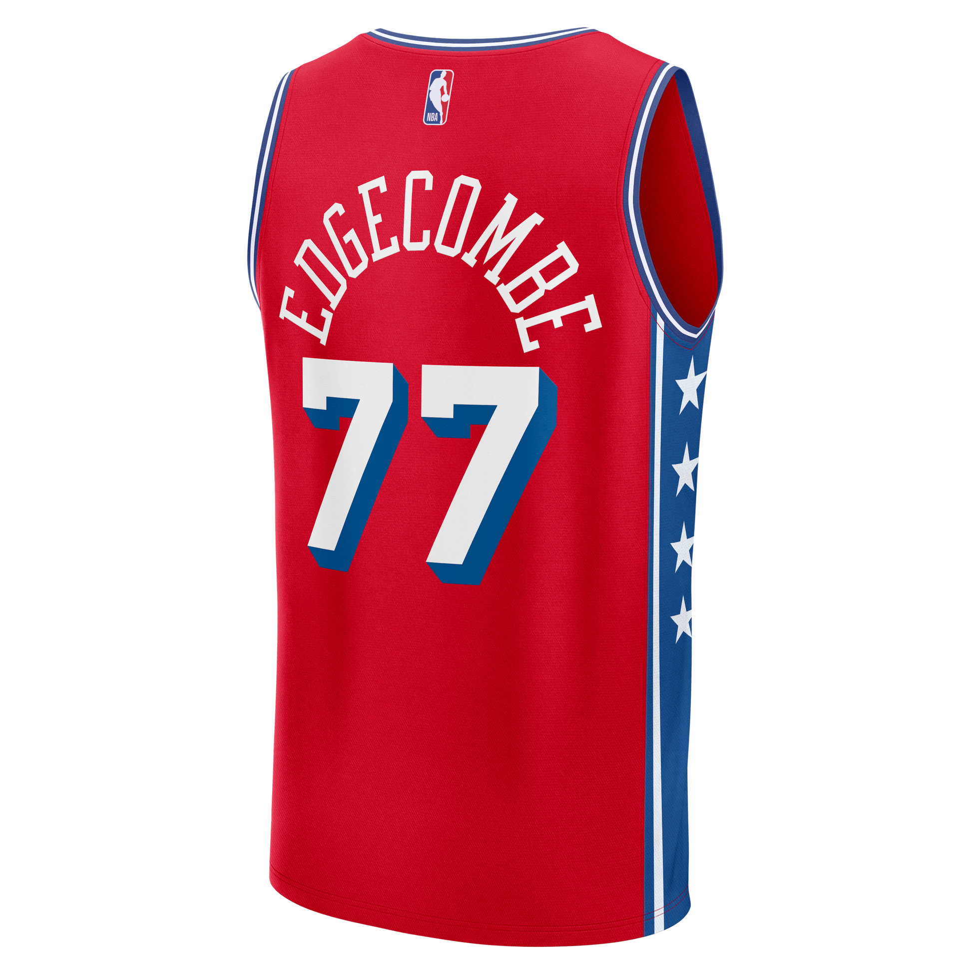 Men's Philadelphia 76ers VJ Edgecombe Fanatics Red Fast Break Replica Player Jersey - Statement Edition