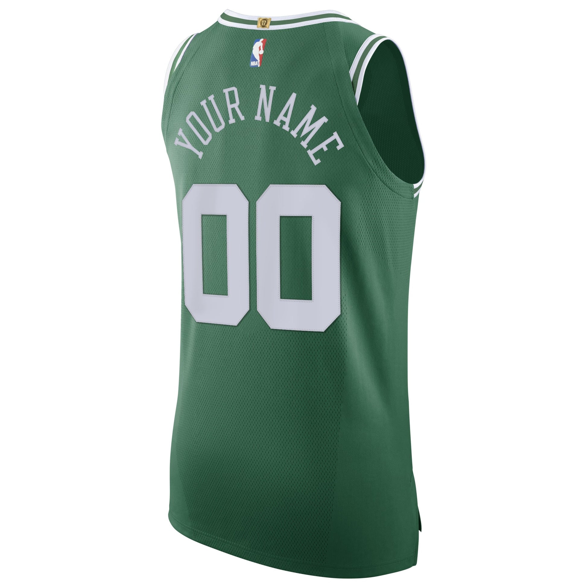 Men's Boston Celtics Nike Green 2020/21 Authentic Custom Jersey - Icon Edition