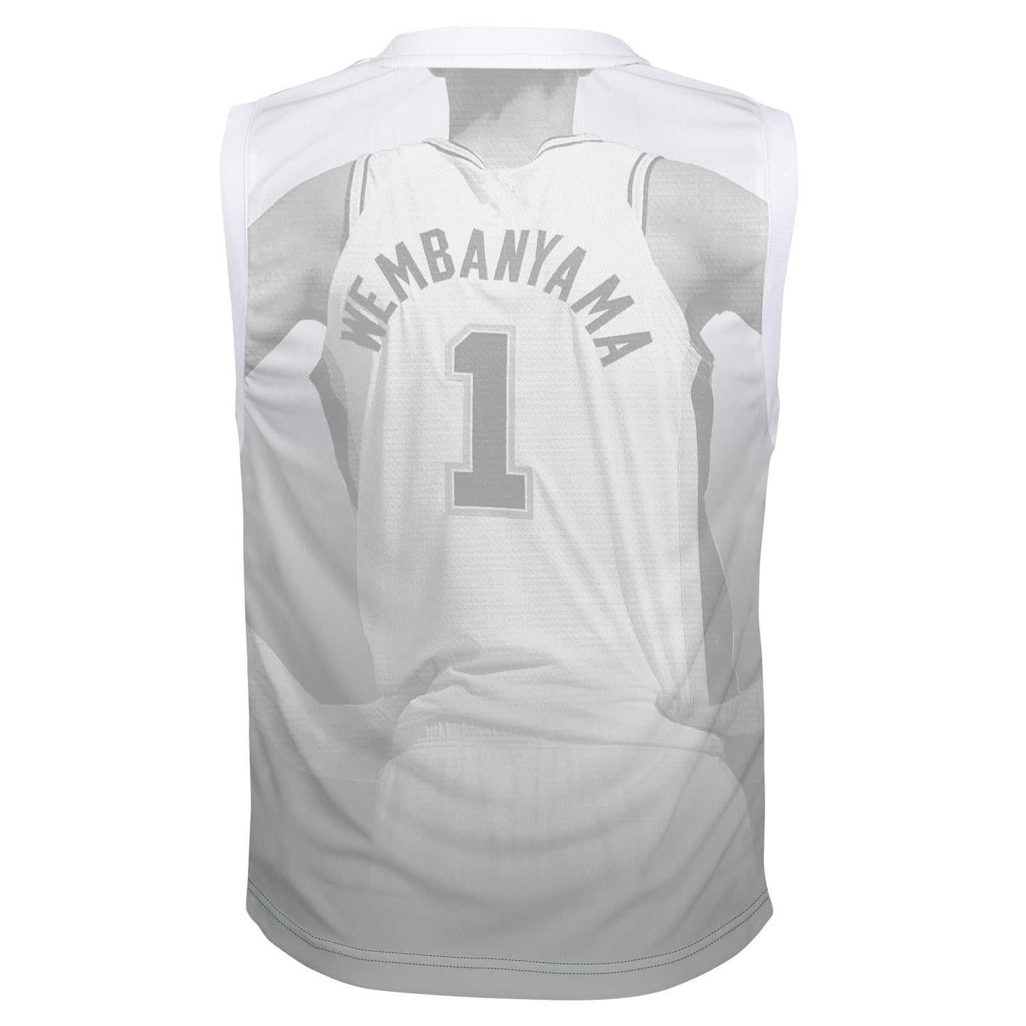 Youth San Antonio Spurs Victor Wembanyama Outerstuff Silver Hometown Fashion Jersey