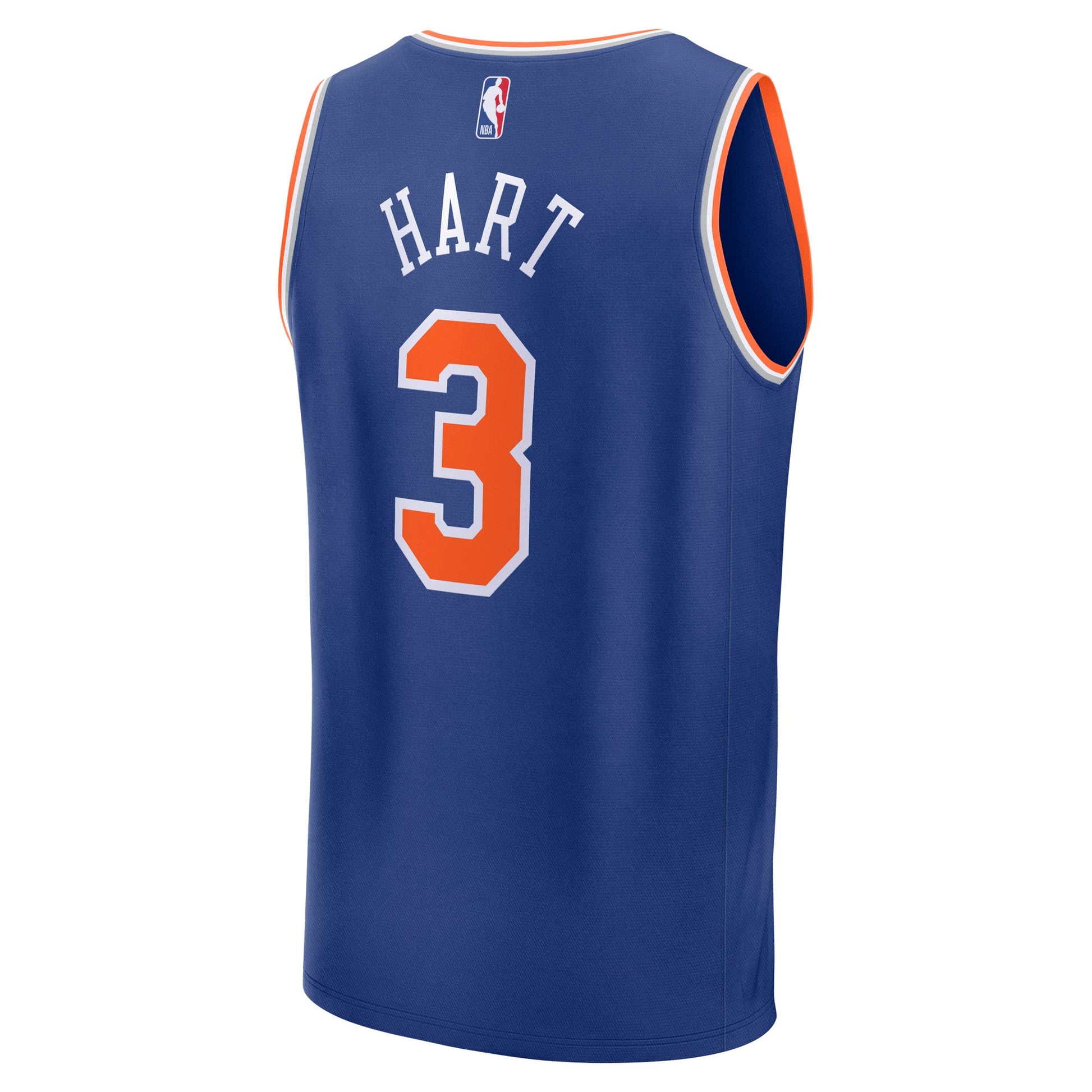Men's New York Knicks Josh Hart Fanatics Blue Fast Break Replica Player Jersey - Icon Edition