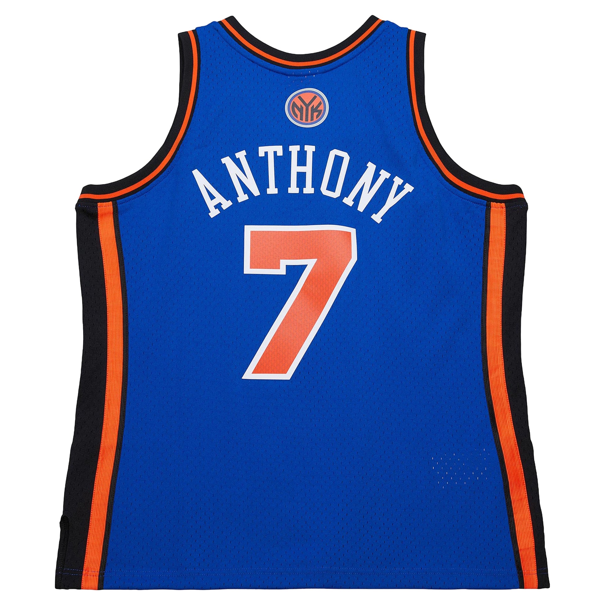 Men's New York Knicks Carmelo Anthony Mitchell & Ness Blue Big & Tall 2010/11 Swingman Jersey
