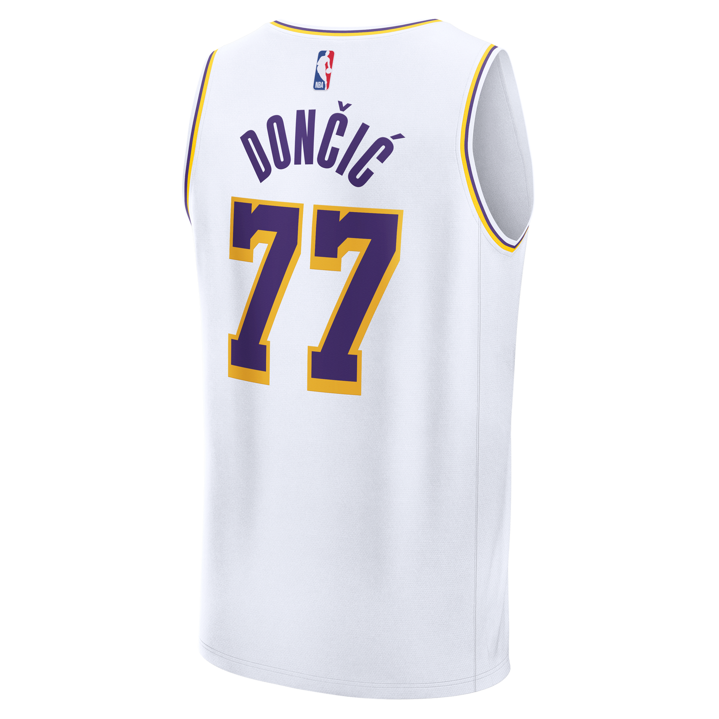 Youth Los Angeles Lakers Luka Dončić Fanatics White Fast Break Replica Jersey - Association Edition