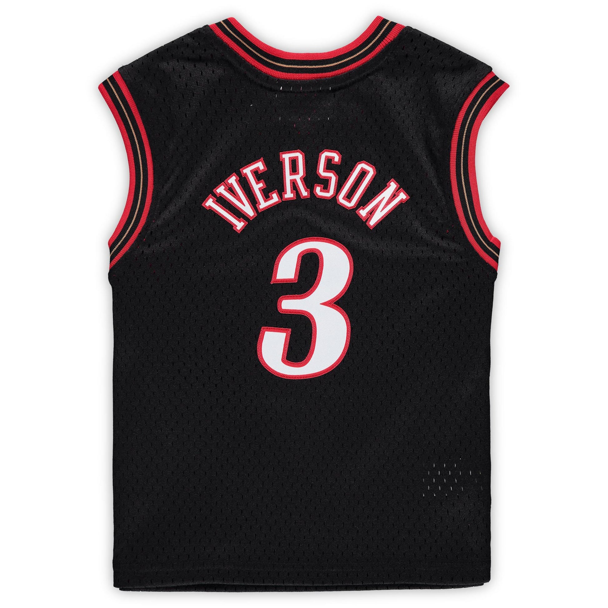 Preschool Philadelphia 76ers Allen Iverson Mitchell & Ness Black 2000-2001 Hardwood Classics Throwback Team Jersey