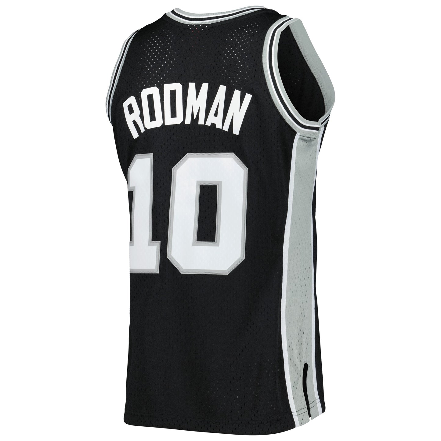 Men's San Antonio Spurs Dennis Rodman Mitchell & Ness Black 1993/94 Hardwood Classics Swingman Jersey