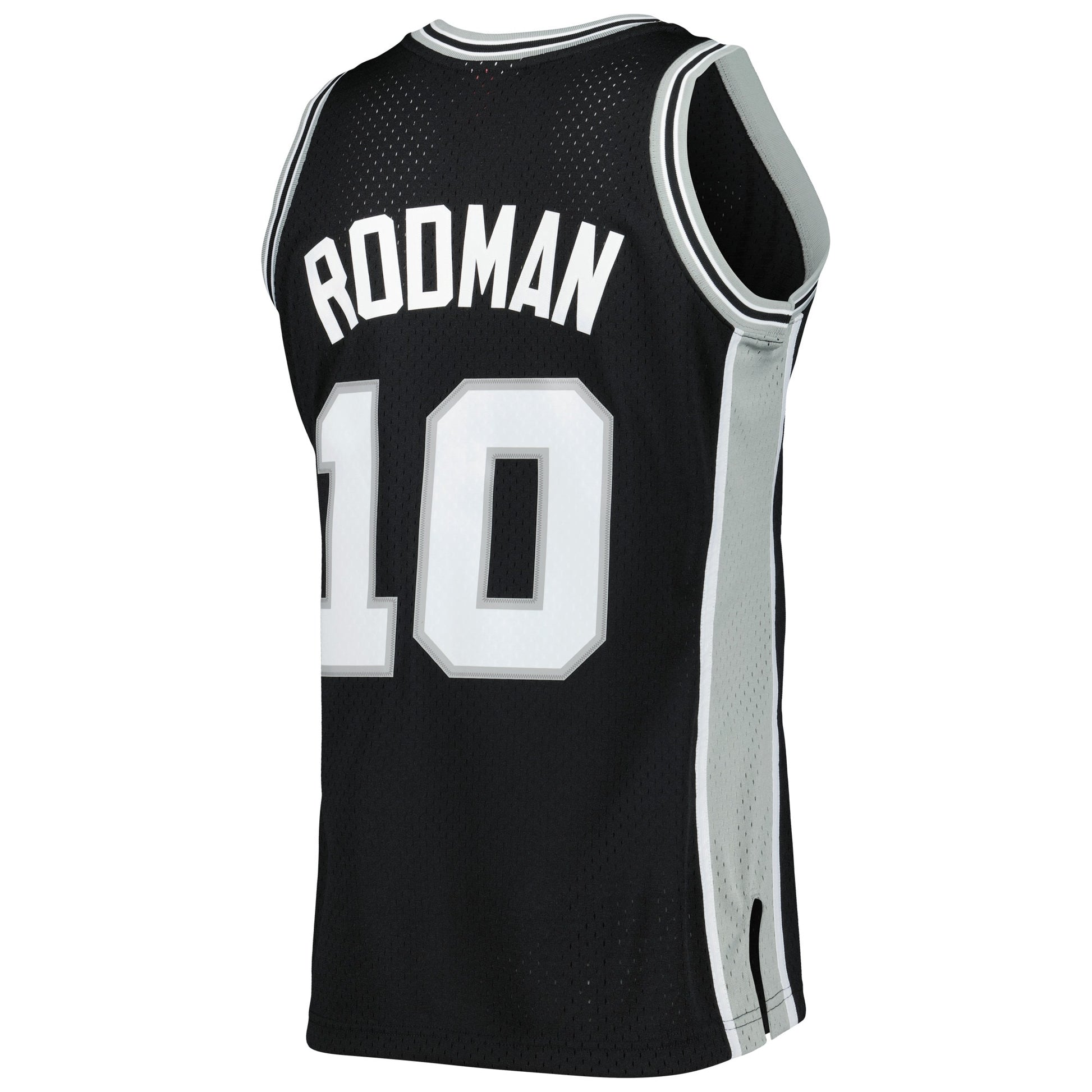 Men's San Antonio Spurs Dennis Rodman Mitchell & Ness Black 1993/94 Hardwood Classics Swingman Jersey