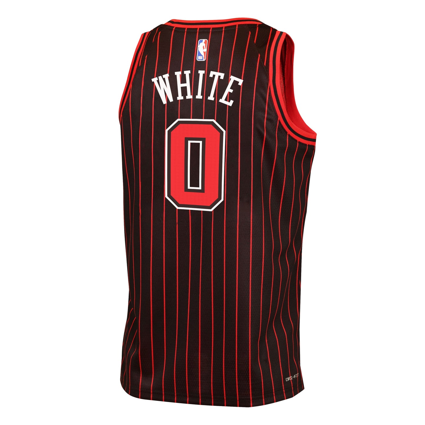 Youth Chicago Bulls Coby White Jordan Brand Black Swingman Jersey - Statement Edition