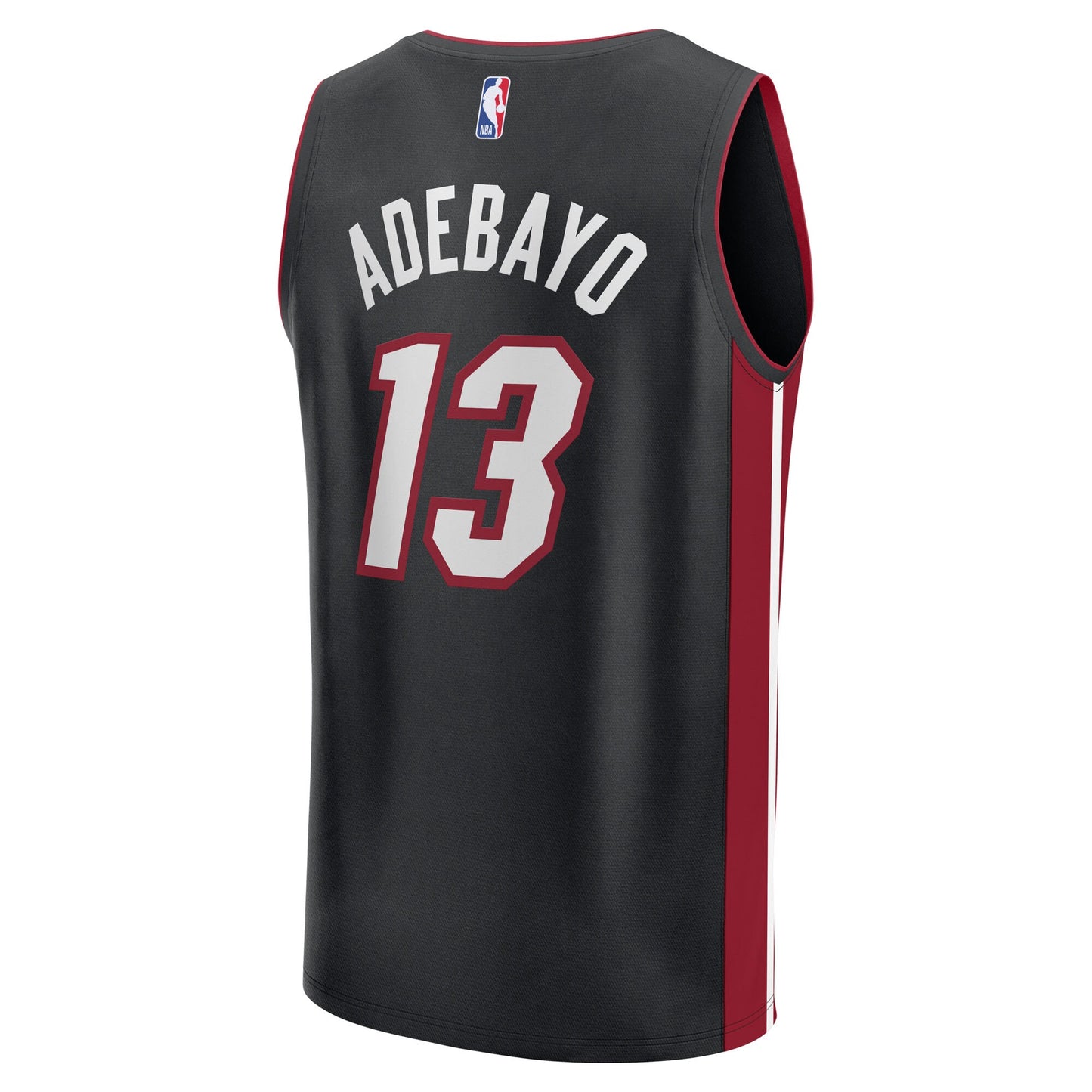 Youth Miami Heat Bam Adebayo Fanatics Black Fast Break Replica Player Jersey - Icon Edition