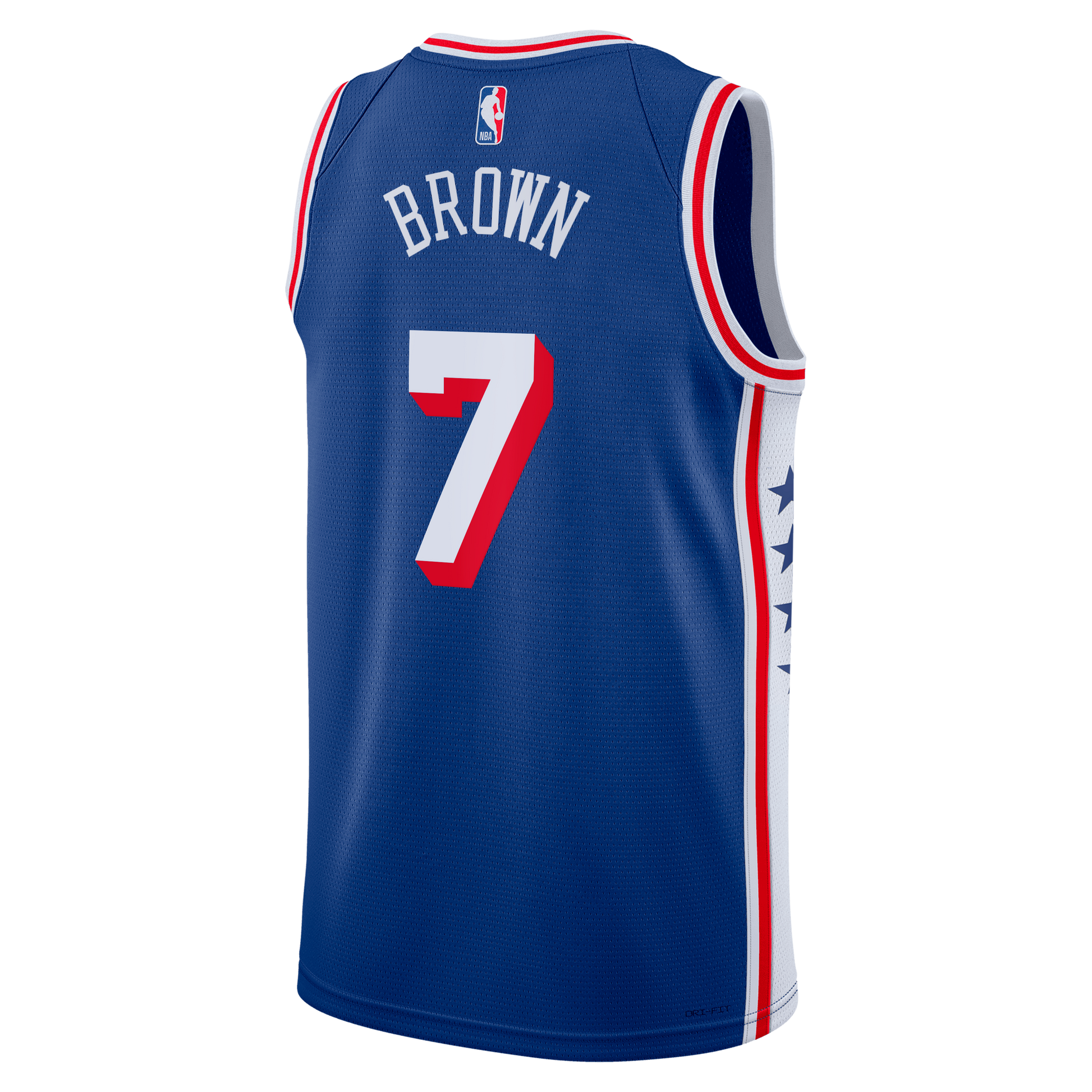 Unisex Philadelphia 76ers Jaylen Brown Nike Royal Swingman Jersey - Icon Edition