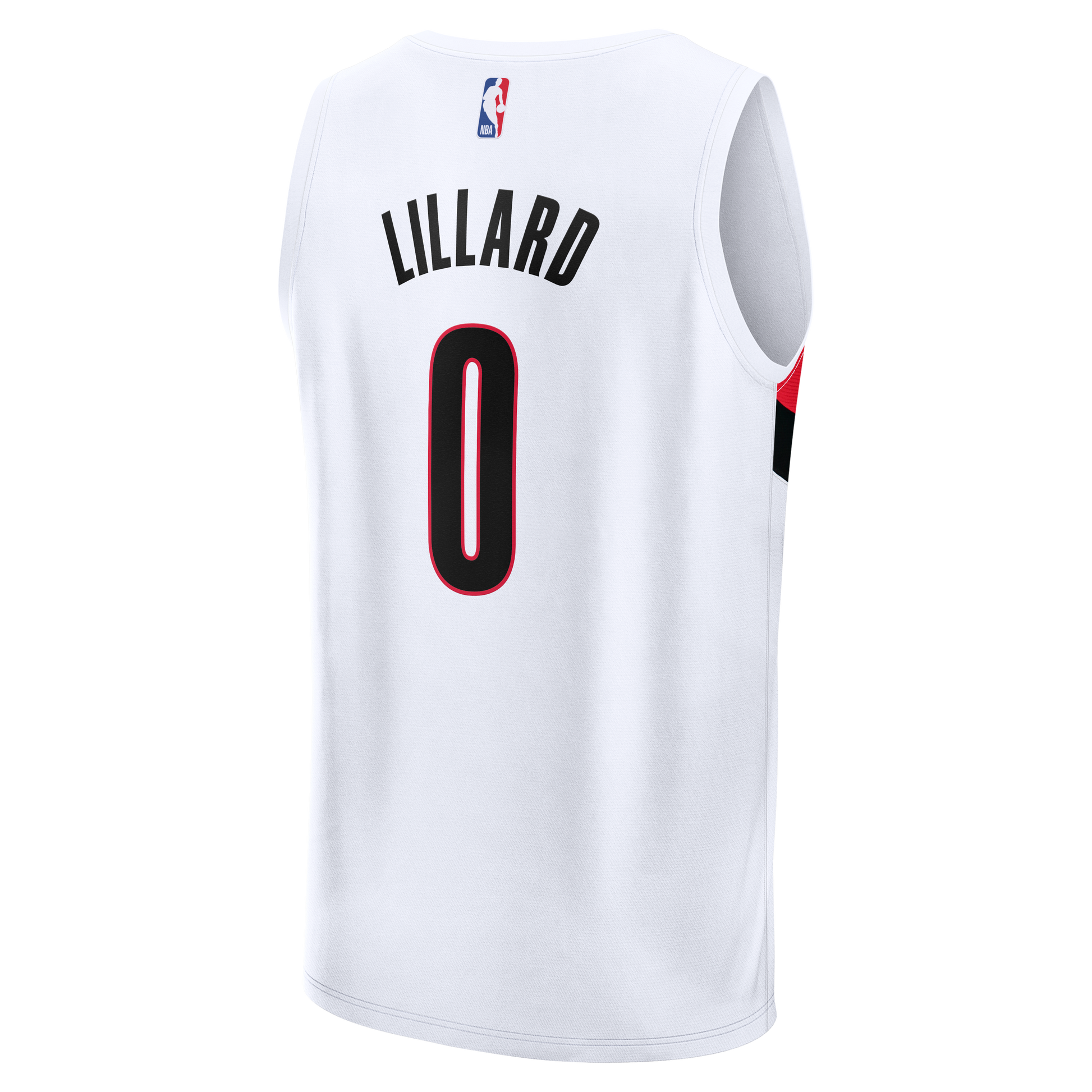 Men's Portland Trail Blazers Damian Lillard Fanatics White Fast Break Replica Player Jersey - Association Edition