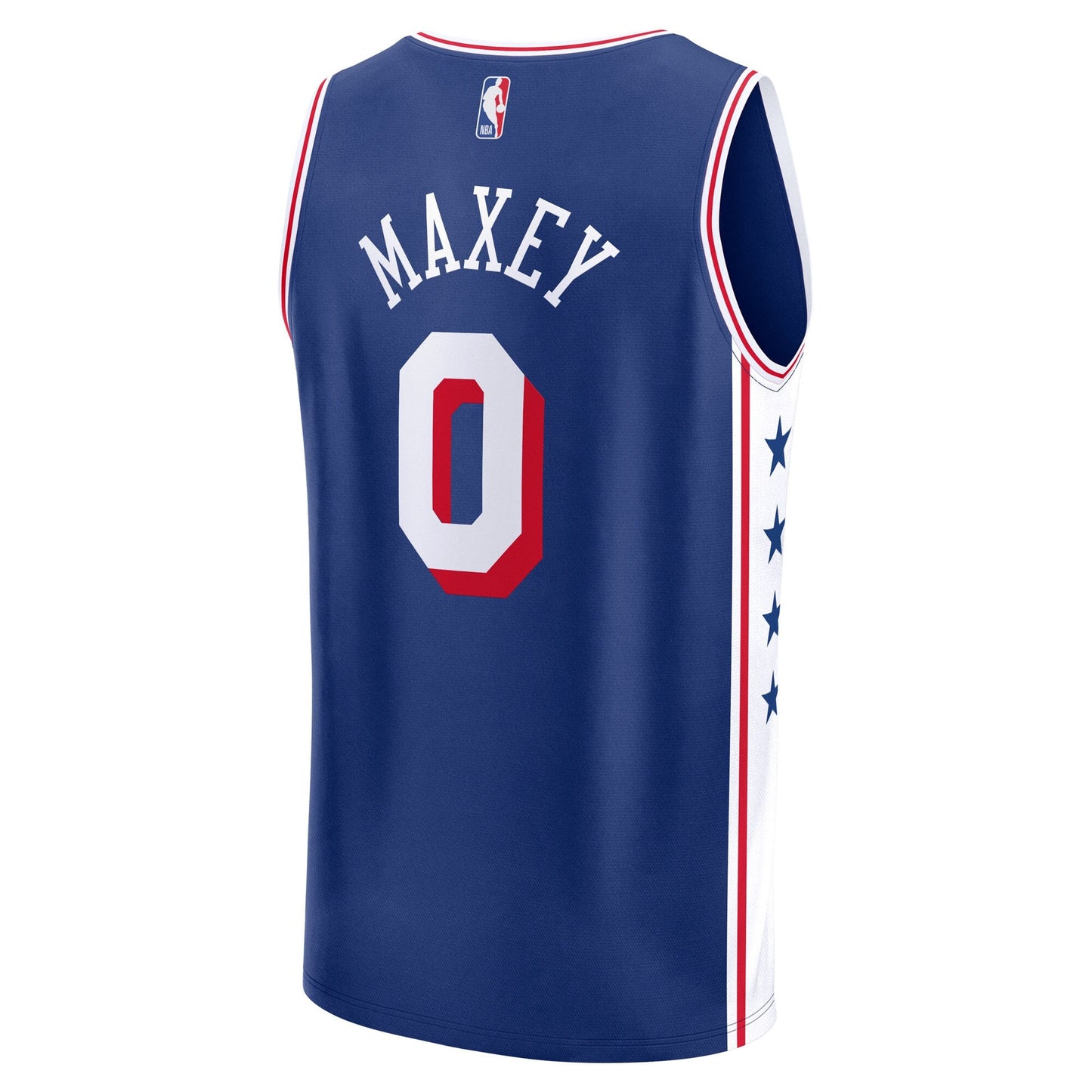 Men's Philadelphia 76ers Tyrese Maxey Fanatics Royal Big & Tall Fast Break Jersey - Icon Edition