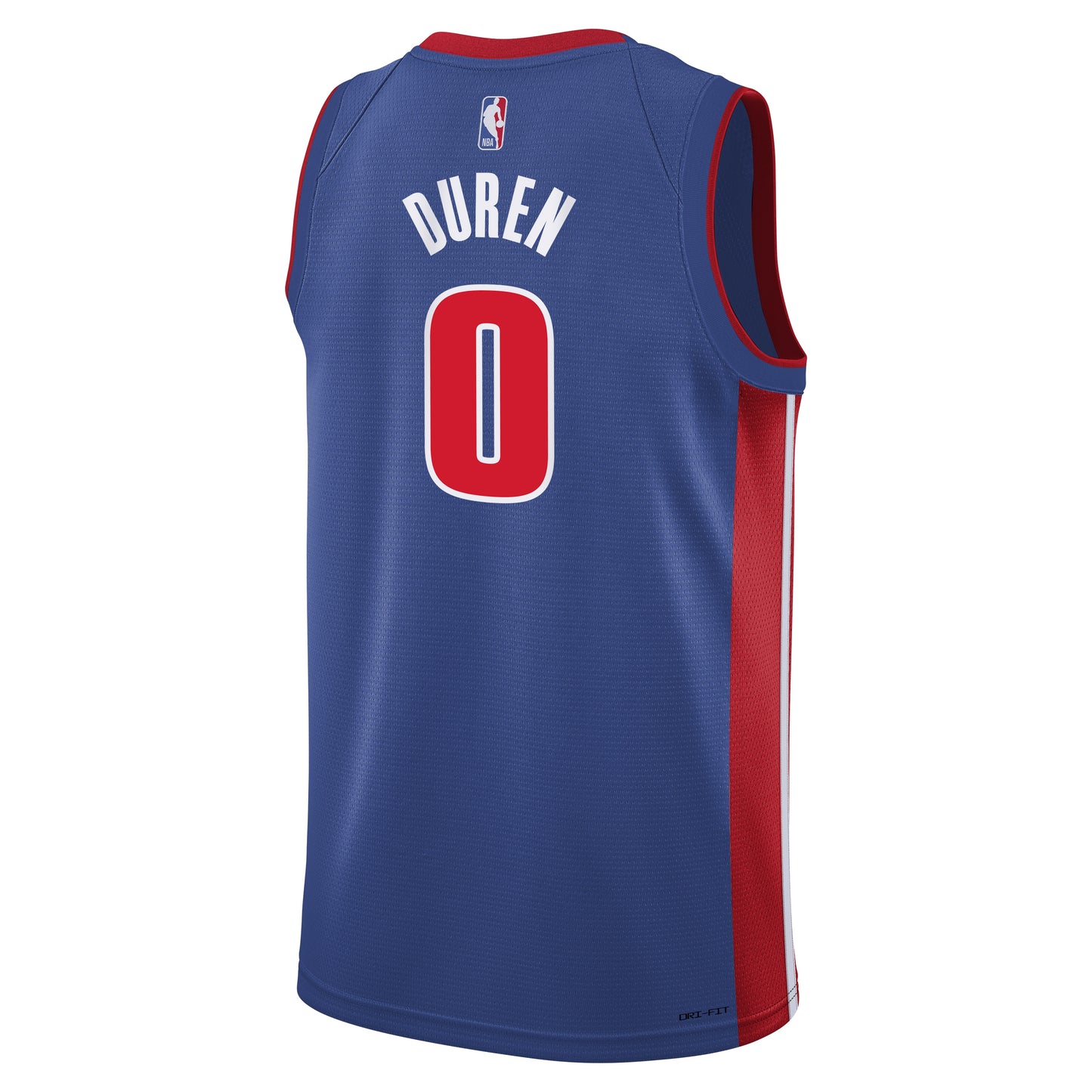 Youth Detroit Pistons Jalen Duren Nike Blue Swingman Jersey - Icon Edition