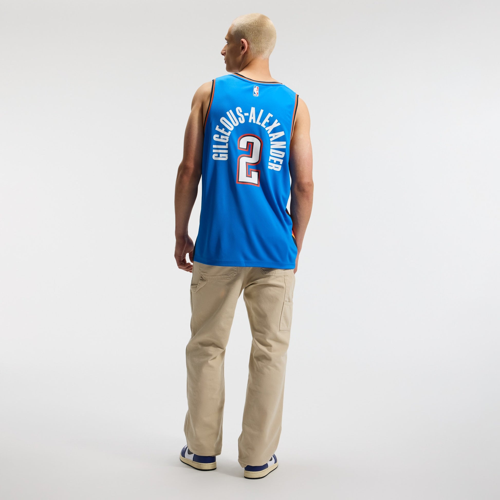 Men's Oklahoma City Thunder Shai Gilgeous-Alexander Fanatics Blue Fast Break Replica Player Jersey - Icon Edition