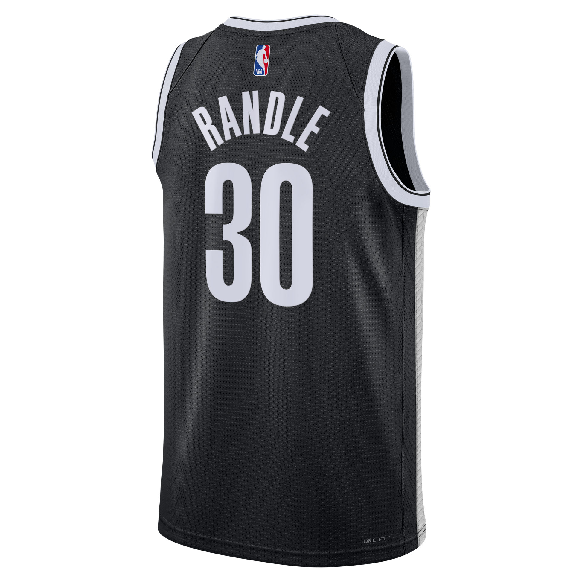 Unisex Brooklyn Nets Julius Randle Nike Black Swingman Jersey - Icon Edition