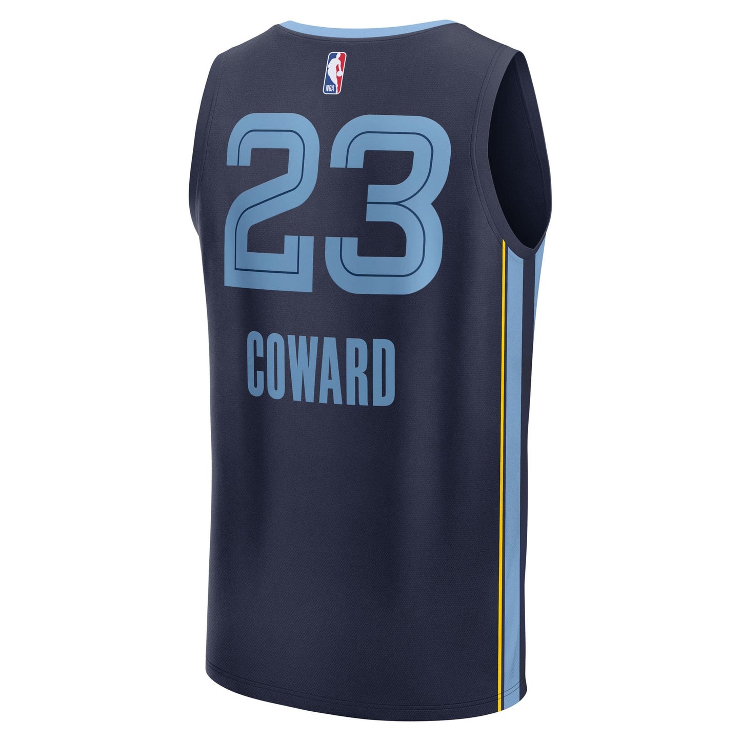 Men's Memphis Grizzlies Cedric Coward Fanatics Navy 2025 NBA Draft First Round Pick Fast Break Replica Jersey - Icon Edition