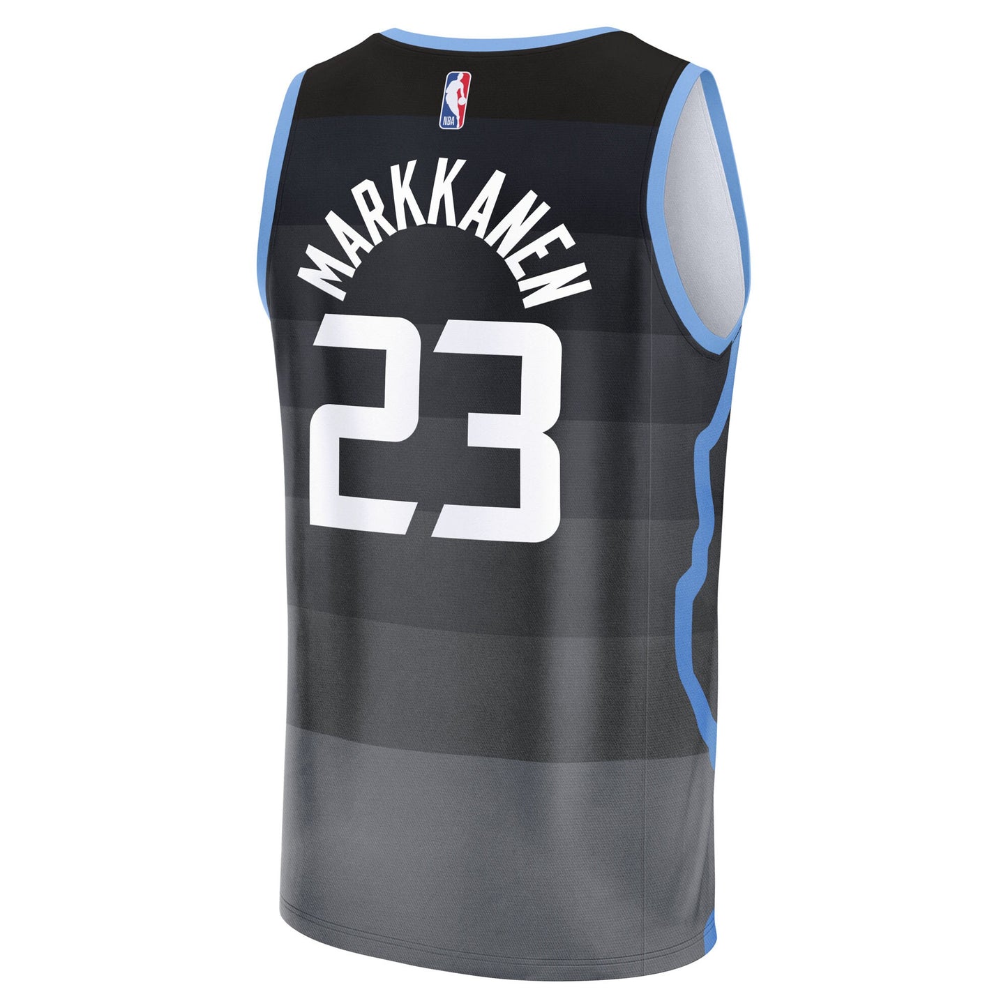 Men's Utah Jazz Lauri Markkanen Fanatics Black 2025/26 City Edition Fast Break Jersey