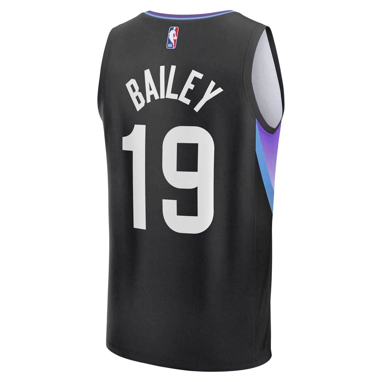 Youth Utah Jazz Ace Bailey Fanatics Black 2025 NBA Draft First Round Pick Fast Break Replica Jersey - Statement Edition