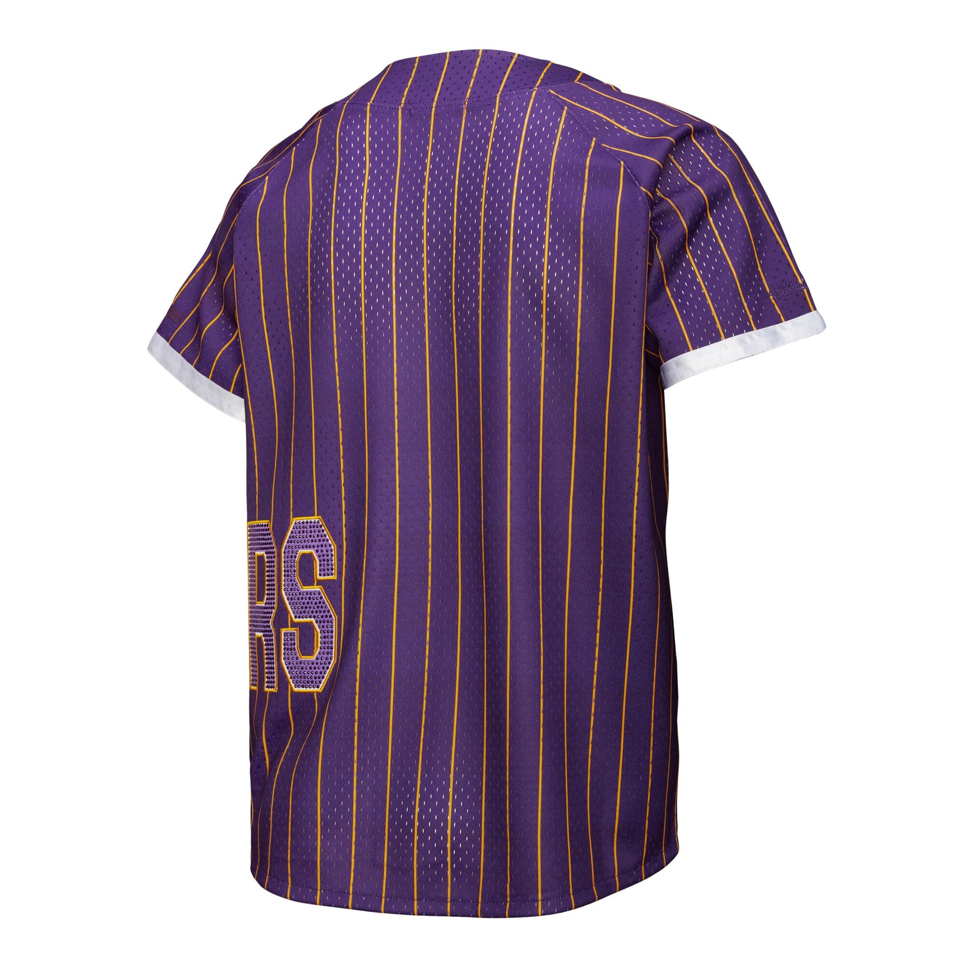 Women's Los Angeles Lakers  Mitchell & Ness x DANNIJO Purple Fashion Baseball Jersey