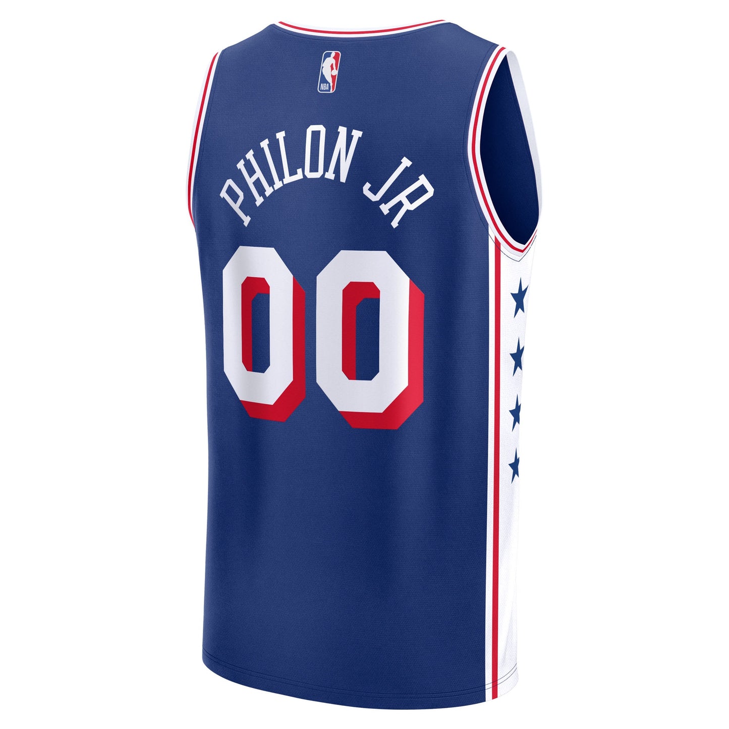 Men's Philadelphia 76ers Labaron Philon Jr Fanatics Royal 2026 NBA Draft First Round Pick Fast Break Jersey - Icon Edition