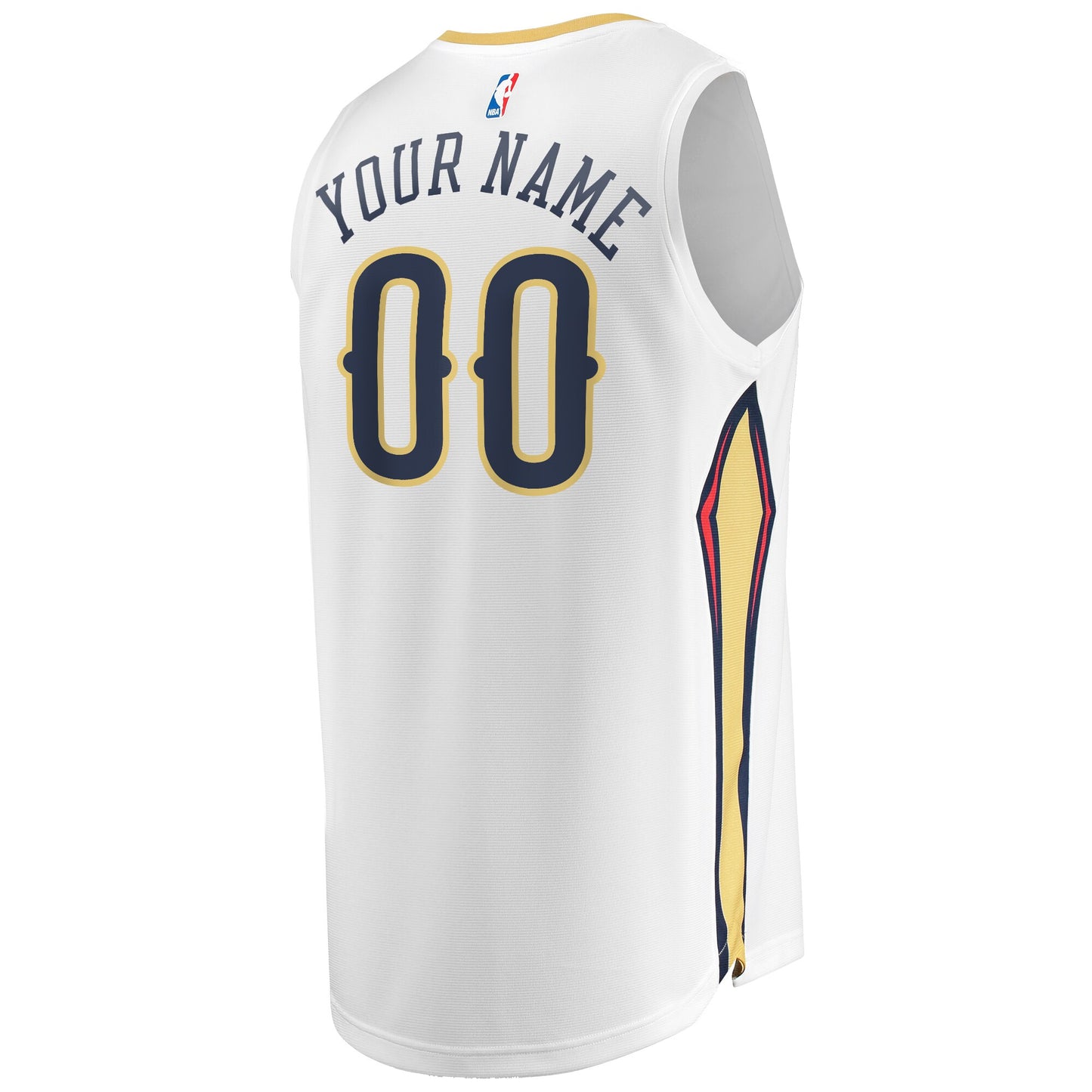 Unisex New Orleans Pelicans Fanatics White Custom Fast Break Jersey - Association Edition