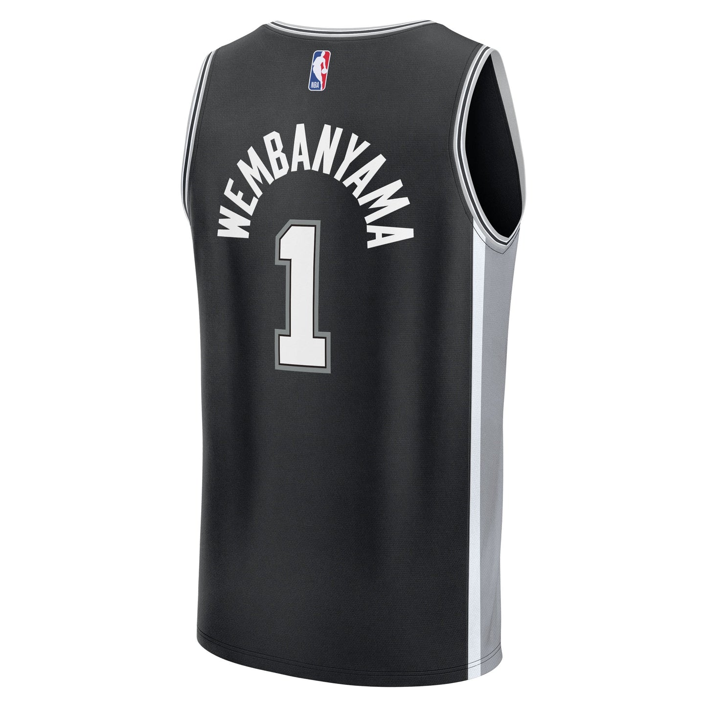 Men's San Antonio Spurs Victor Wembanyama Fanatics Black Fast Break Replica Player Jersey - Icon Edition