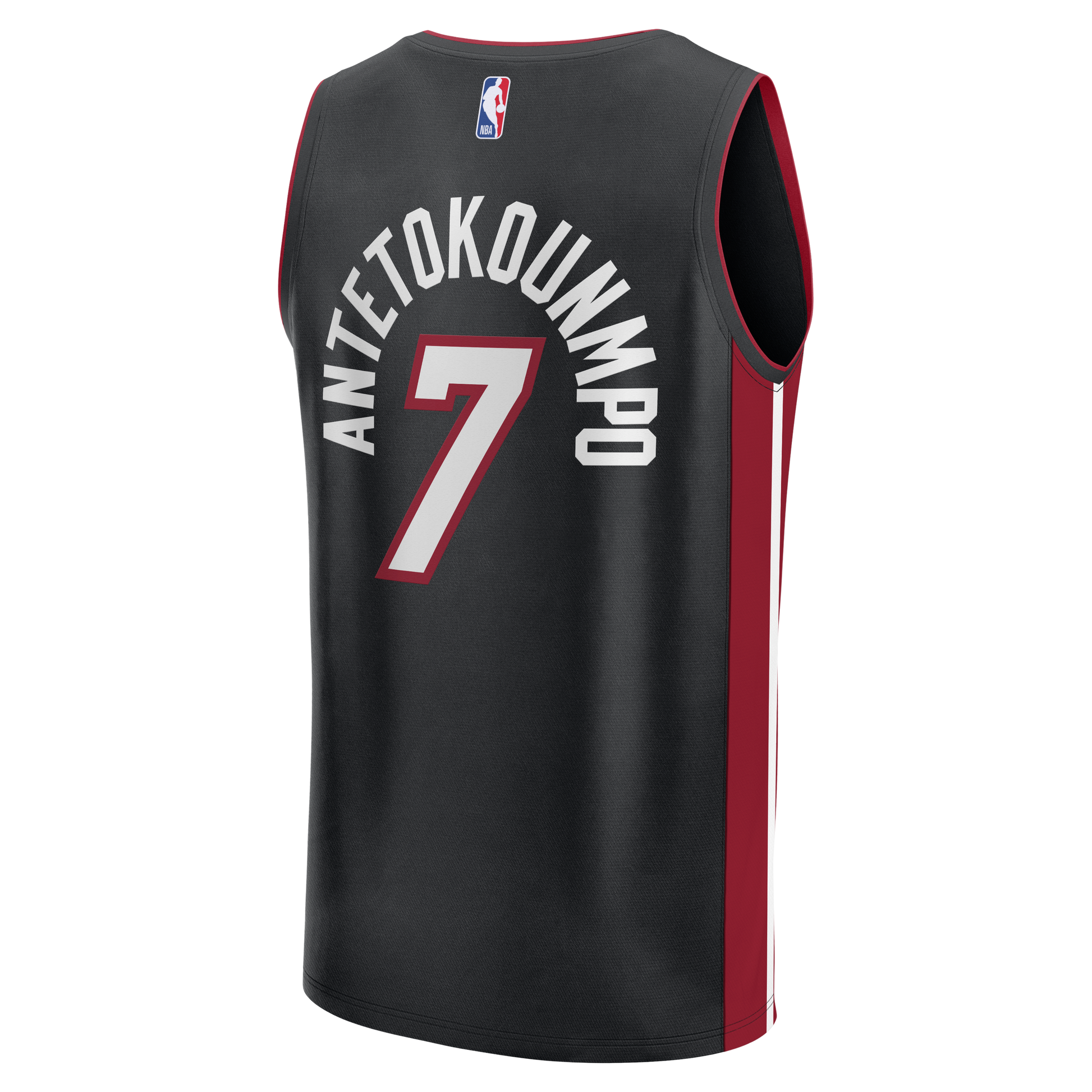 Men's Miami Heat Giannis Antetokounmpo Fanatics Black Fast Break Jersey - Icon Edition