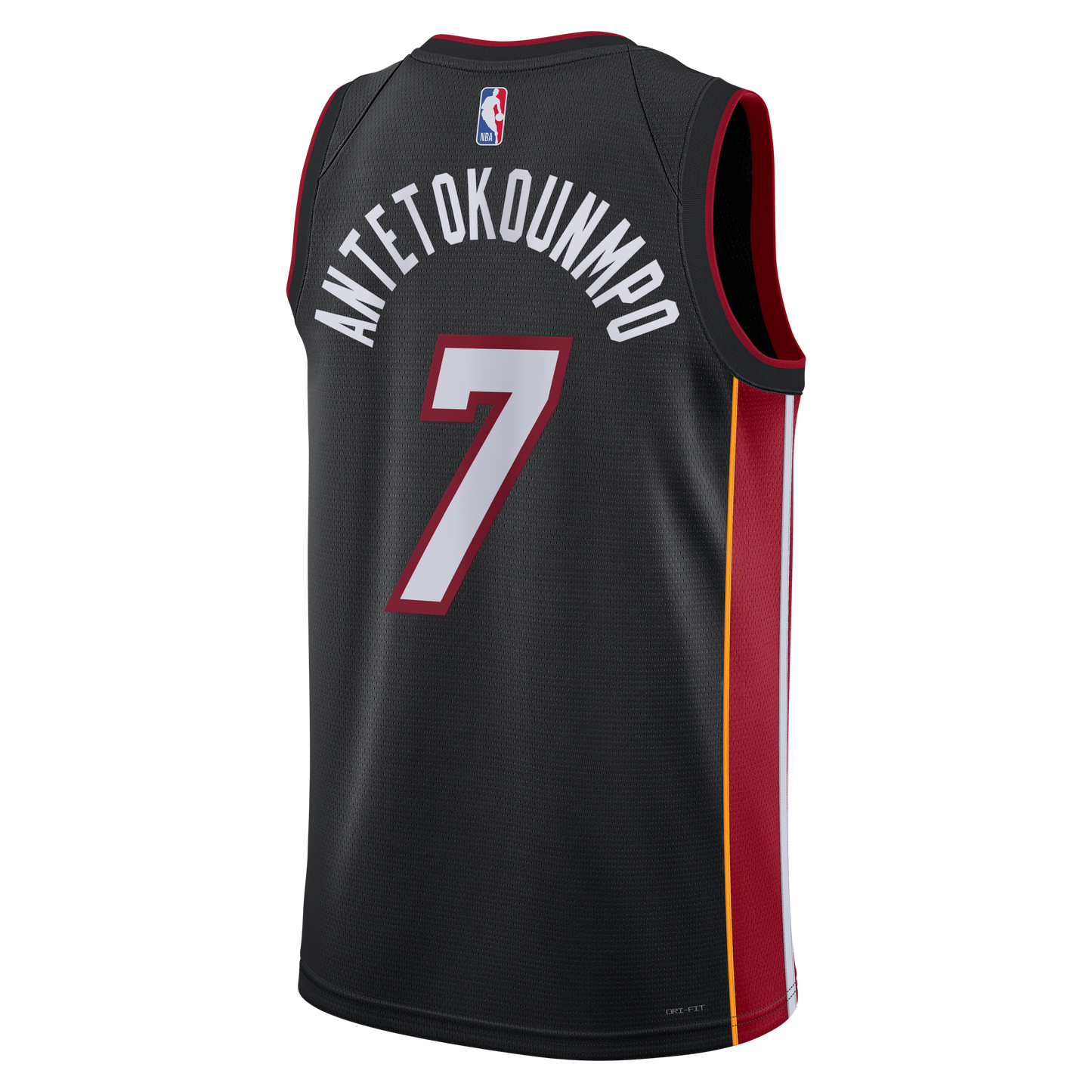 Youth Miami Heat Giannis Antetokounmpo Nike Black Swingman Jersey - Icon Edition