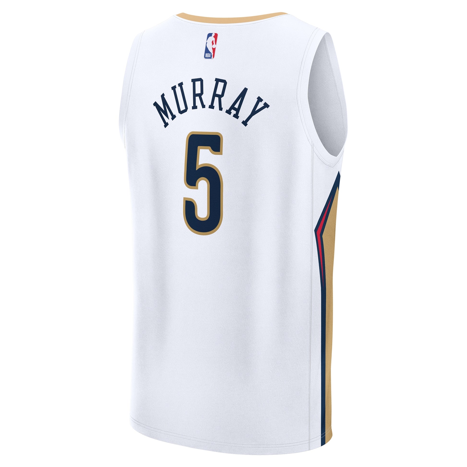Men's New Orleans Pelicans Dejounte Murray Fanatics White Fast Break Replica Player Jersey - Association Edition
