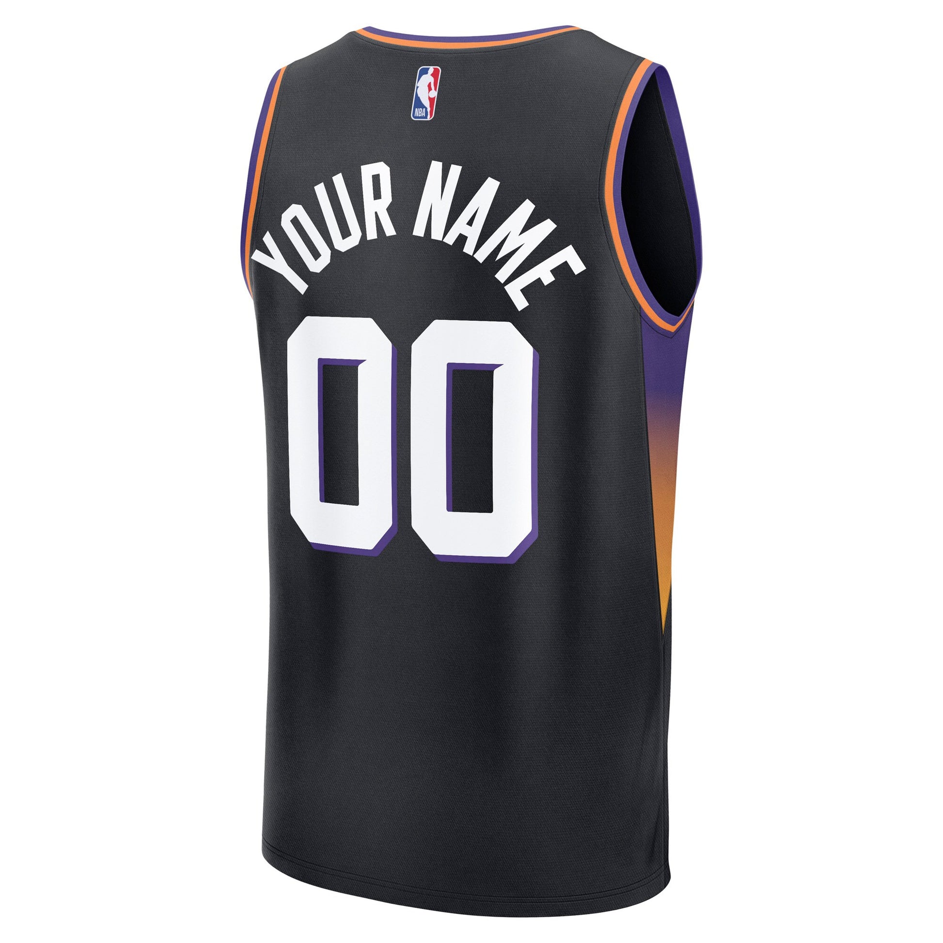 Youth Phoenix Suns Fanatics Black Fast Break Custom Jersey - Statement Edition