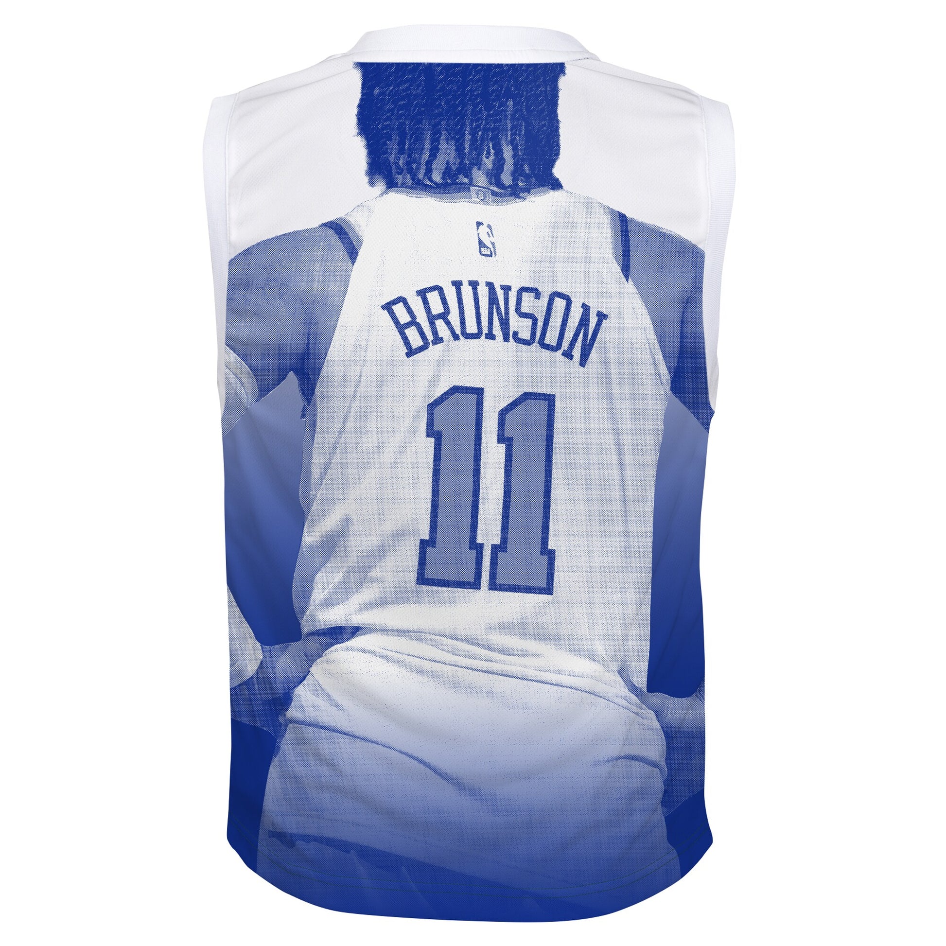 Youth New York Knicks Jalen Brunson Outerstuff Blue Hometown Fashion Jersey