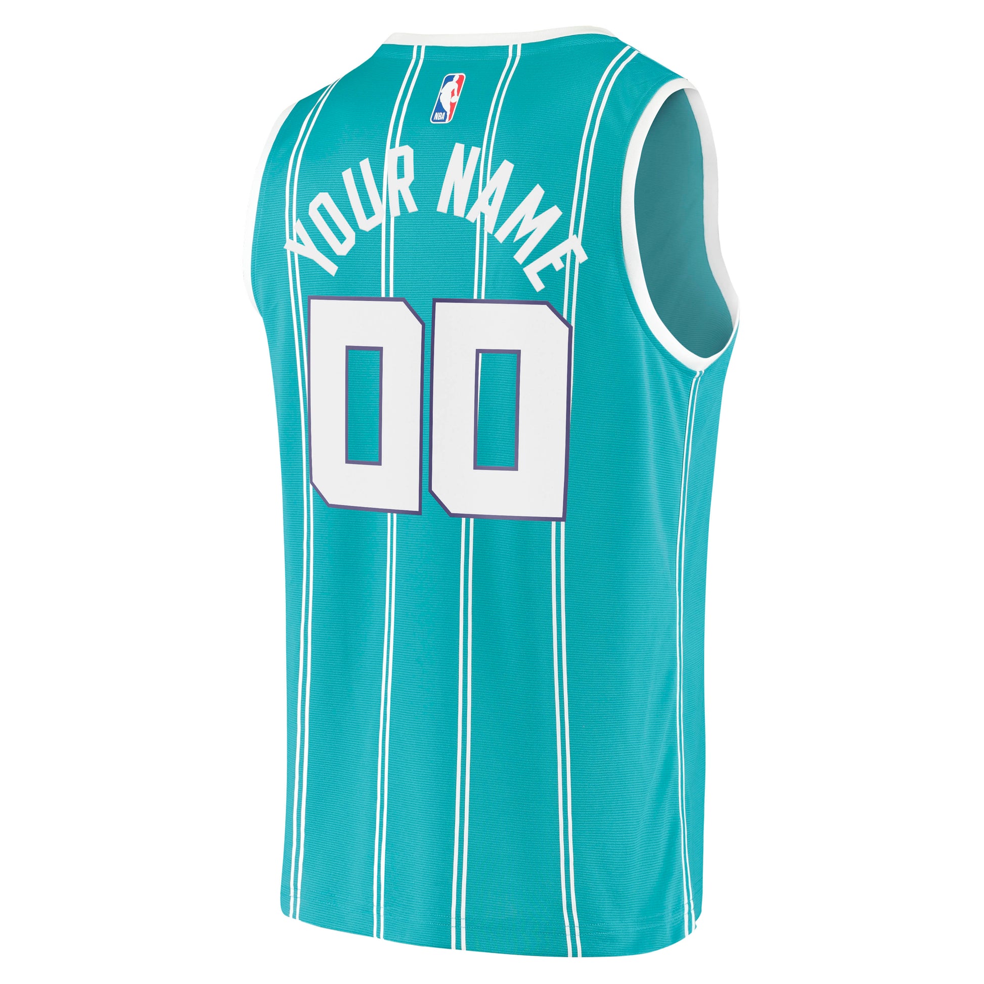 Men's Charlotte Hornets Fanatics Teal Fast Break Replica Custom Jersey - Icon Edition