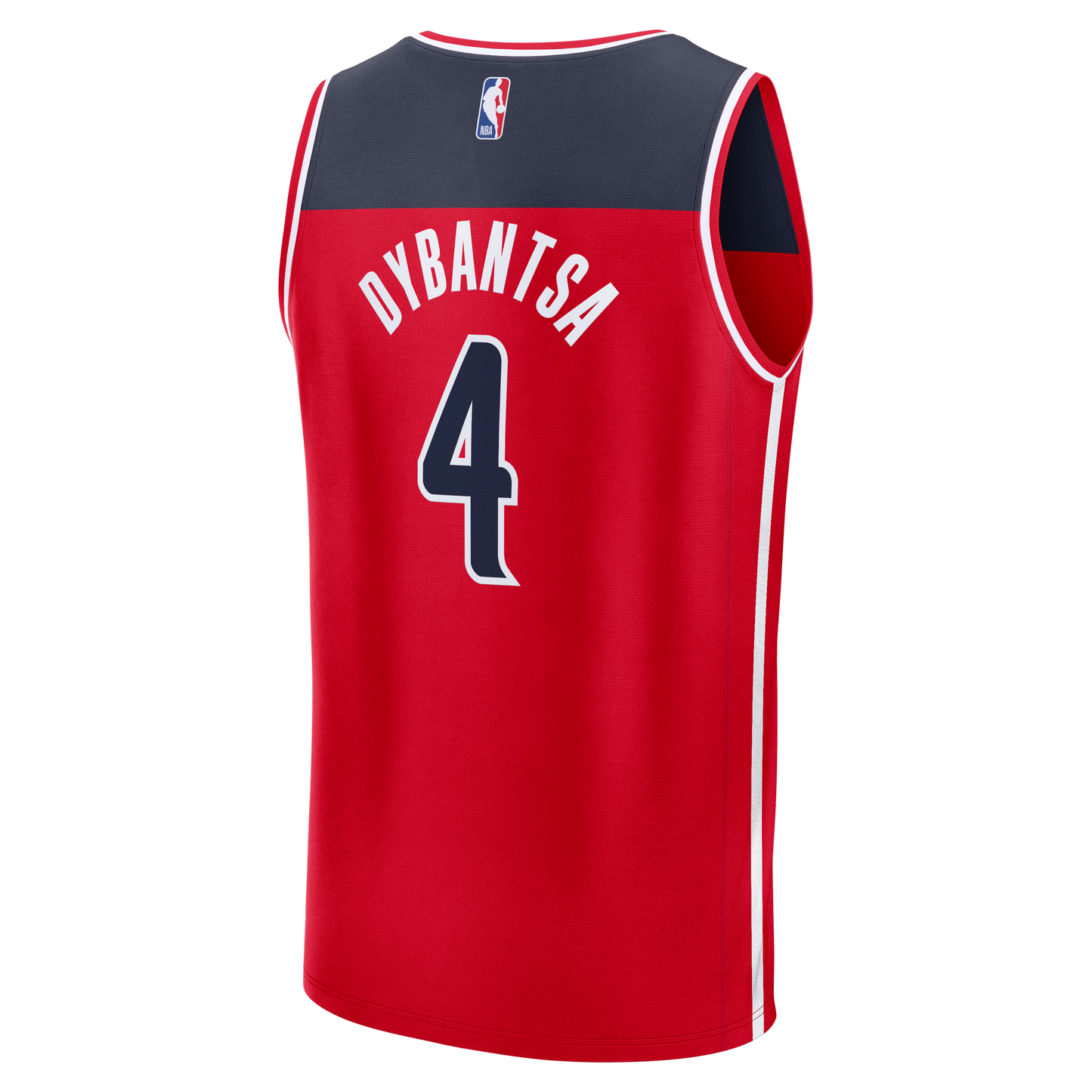 Men's Washington Wizards AJ Dybantsa Fanatics Red 2026 NBA Draft First Round Pick Fast Break Jersey - Icon Edition
