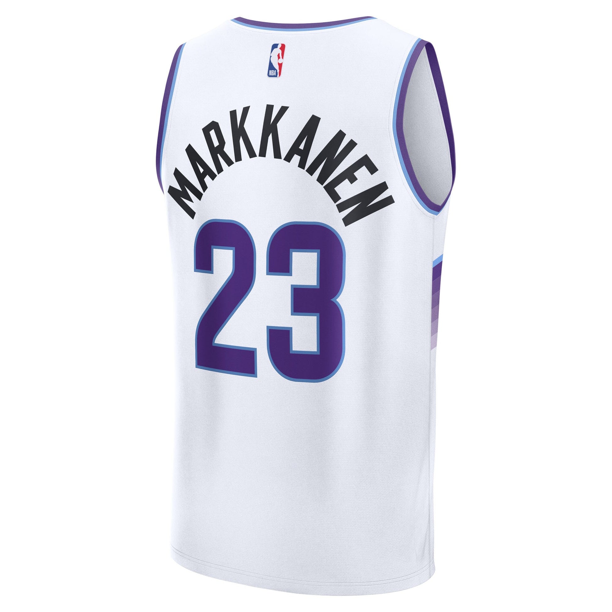 Men's Utah Jazz Lauri Markkanen Fanatics White Fast Break Replica Player Jersey - Association Edition