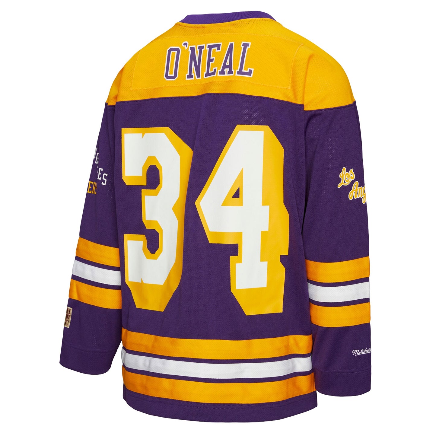 Unisex Los Angeles Lakers Shaquille O'Neal Mitchell & Ness Purple Maxxed Out Fashion Hockey Jersey