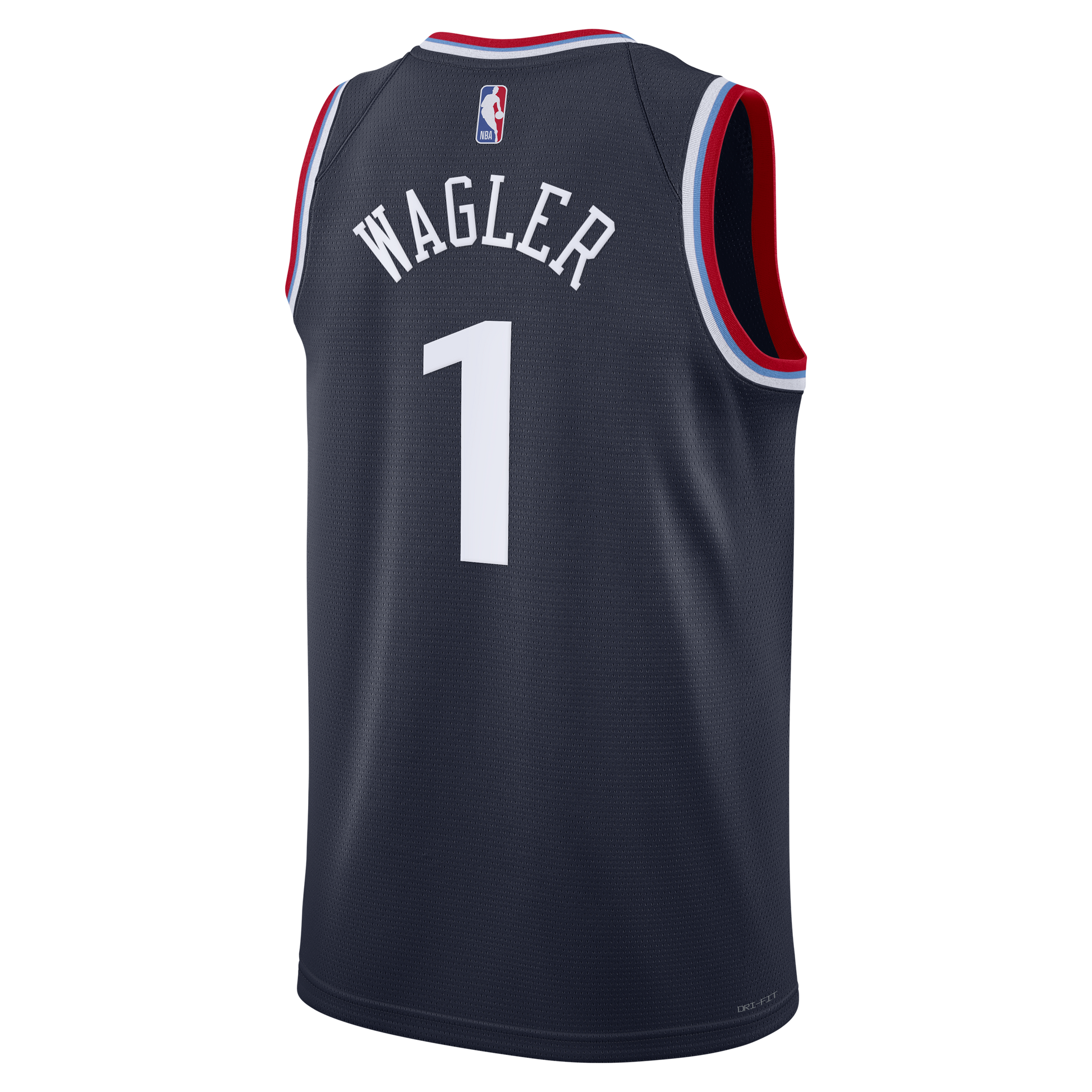 Unisex LA Clippers Keaton Wagler Nike Navy Swingman Jersey - Icon Edition