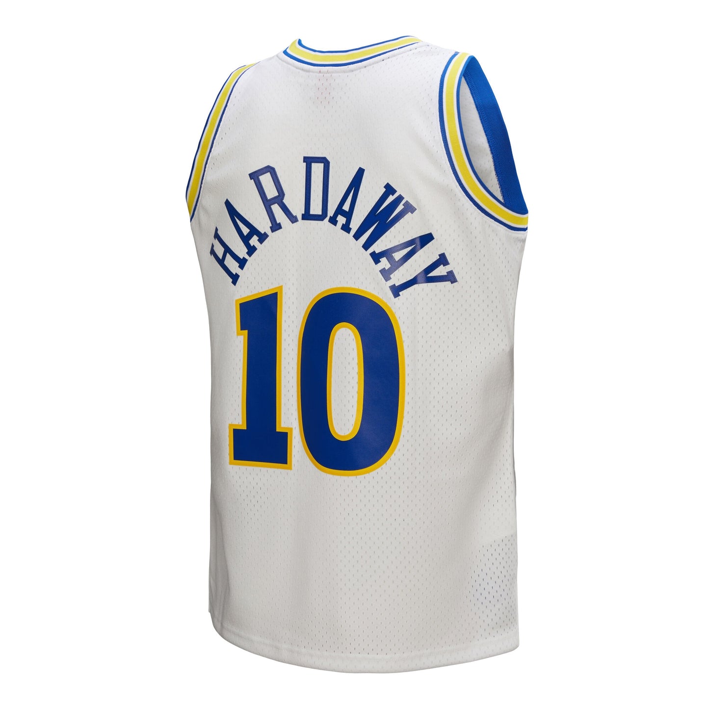 Men's Golden State Warriors Tim Hardaway Mitchell & Ness White Hardwood Classics 1990/91 Swingman Jersey