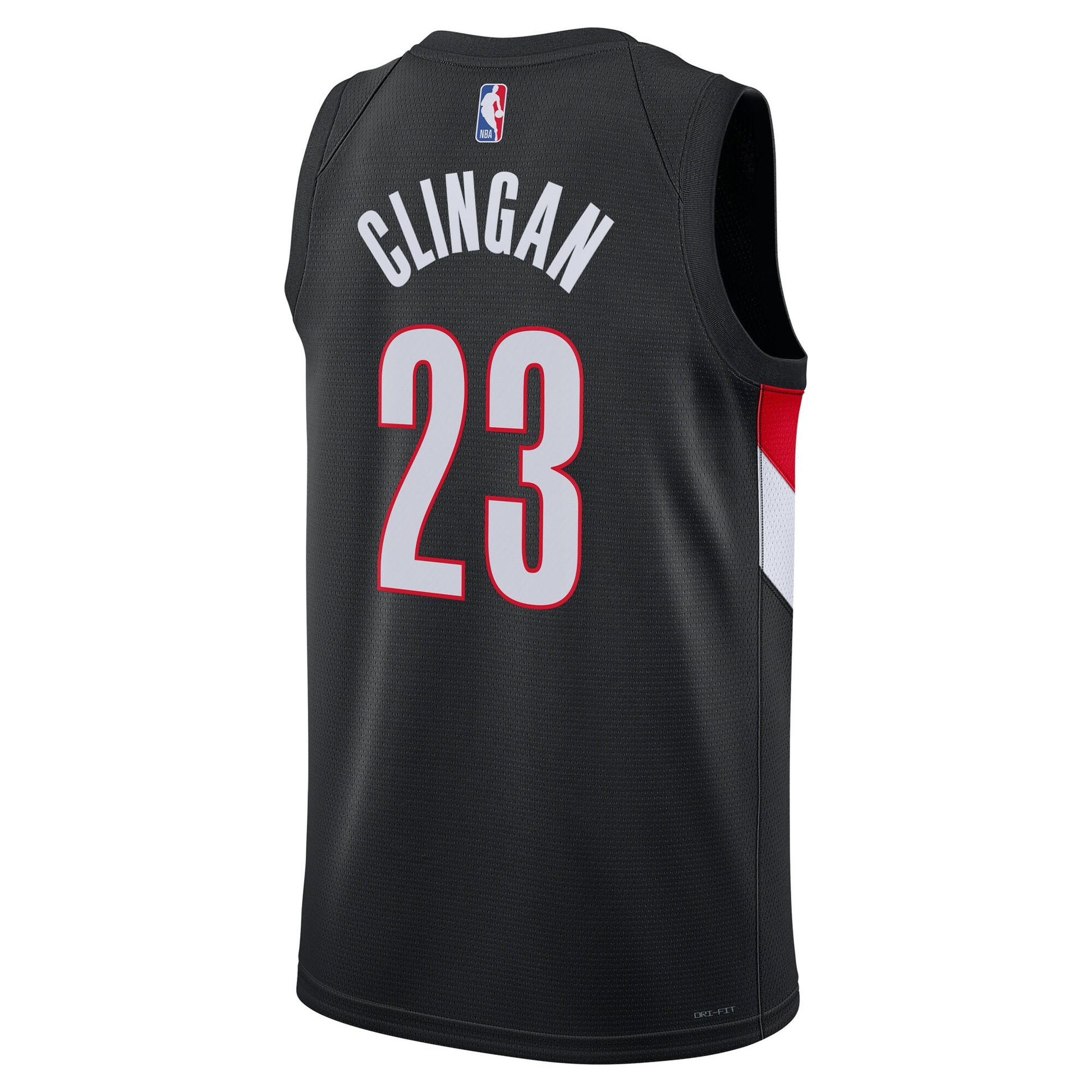 Unisex Portland Trail Blazers Donovan Clingan Nike Black Swingman Jersey - Icon Edition