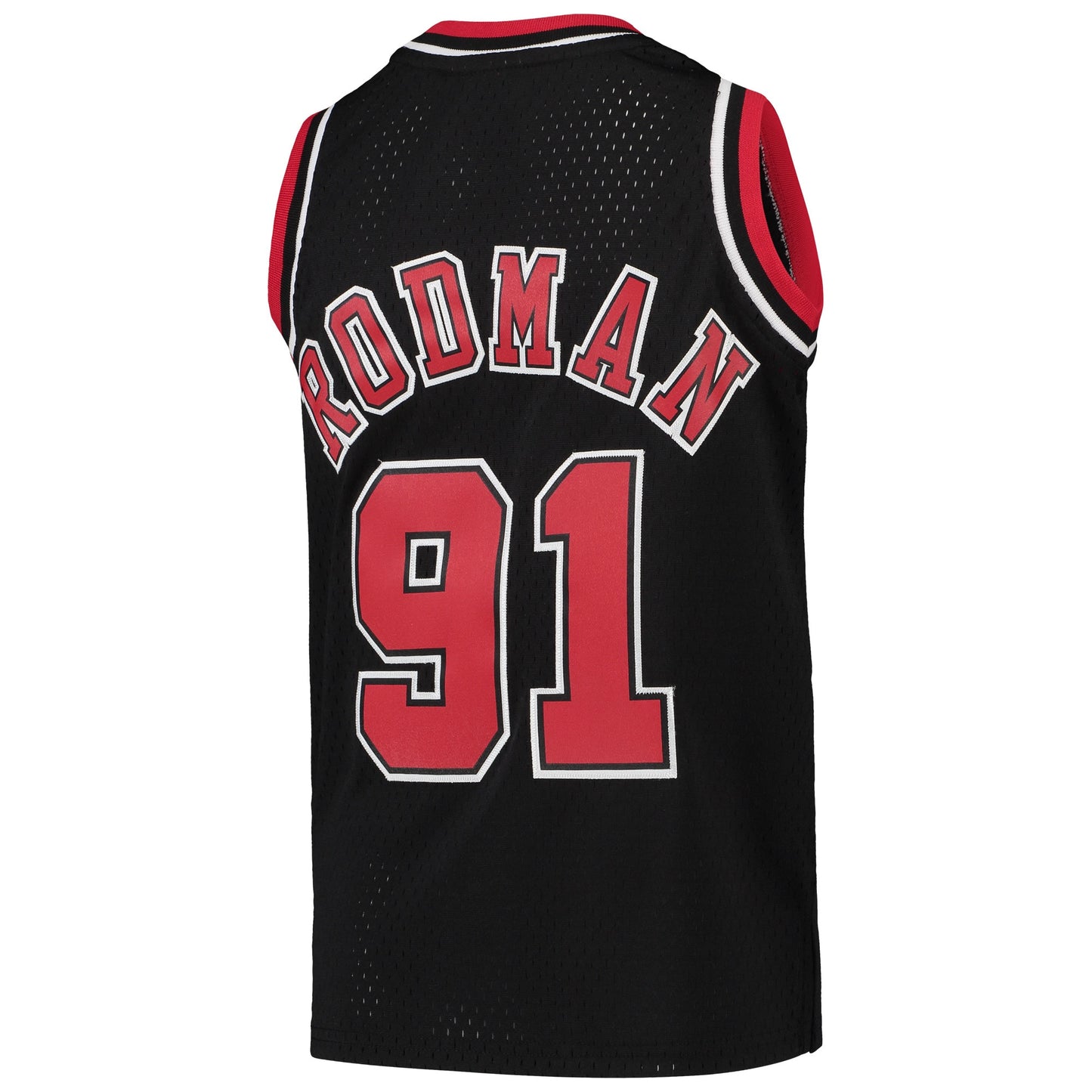 Youth Chicago Bulls Dennis Rodman Mitchell & Ness Black 1997-98 Hardwood Classics Swingman Jersey