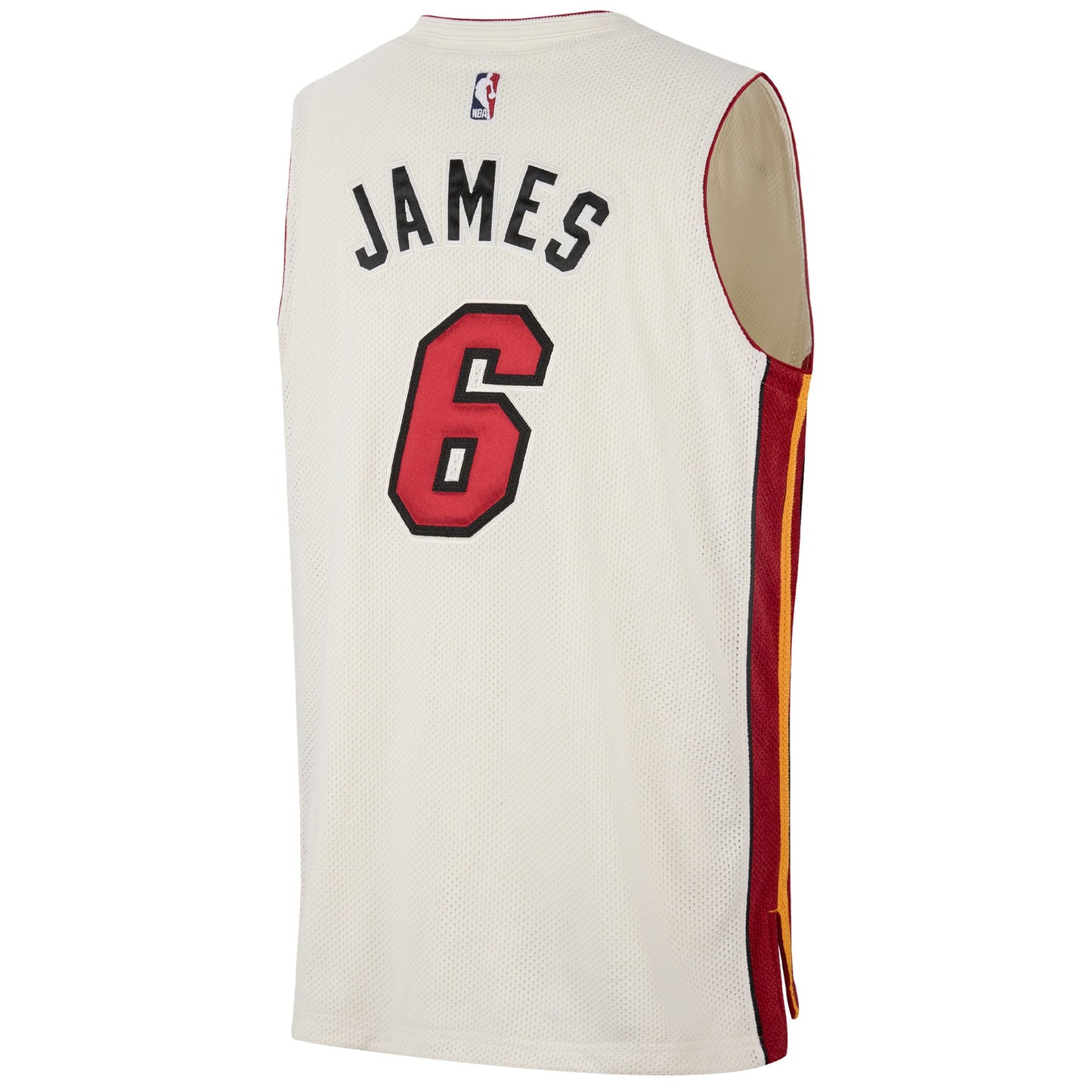 Unisex Miami Heat LeBron James Nike Cream Forever King Reserve Authentic Jersey