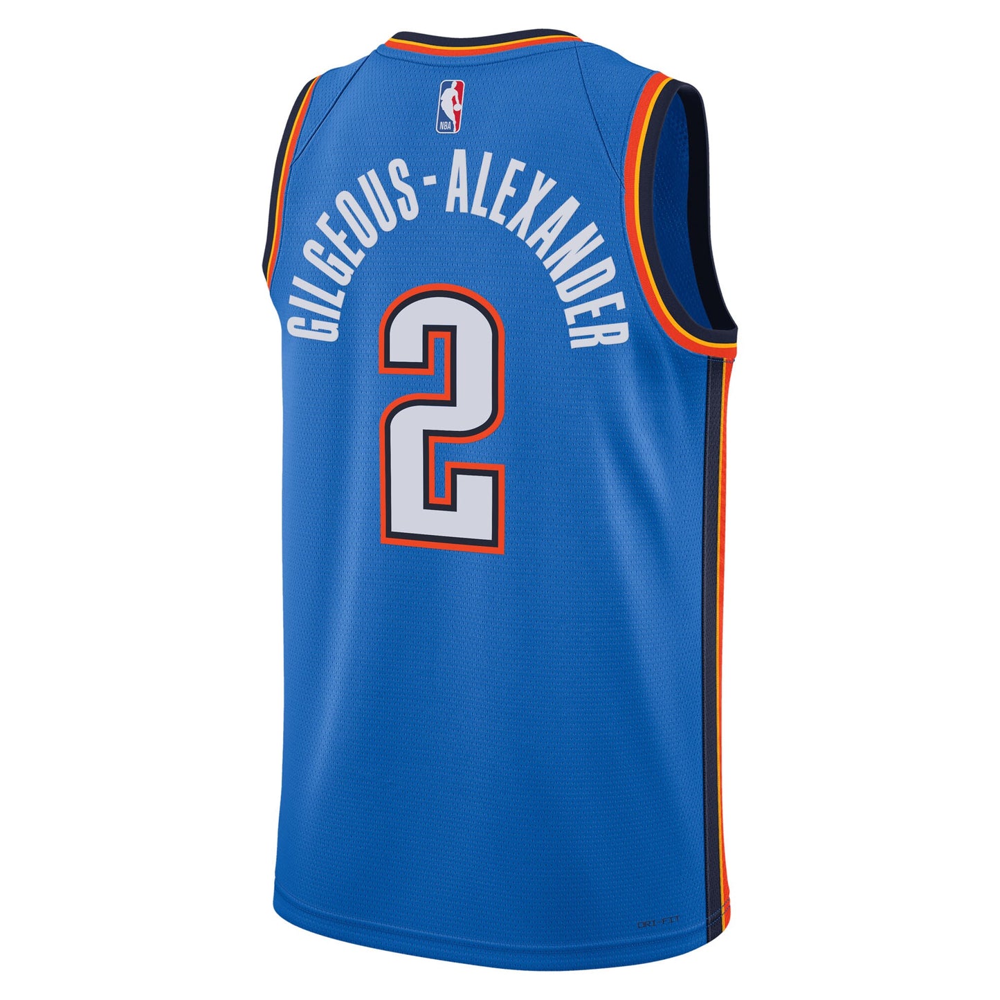 Unisex Oklahoma City Thunder Shai Gilgeous-Alexander Nike Blue Swingman Jersey - Icon Edition