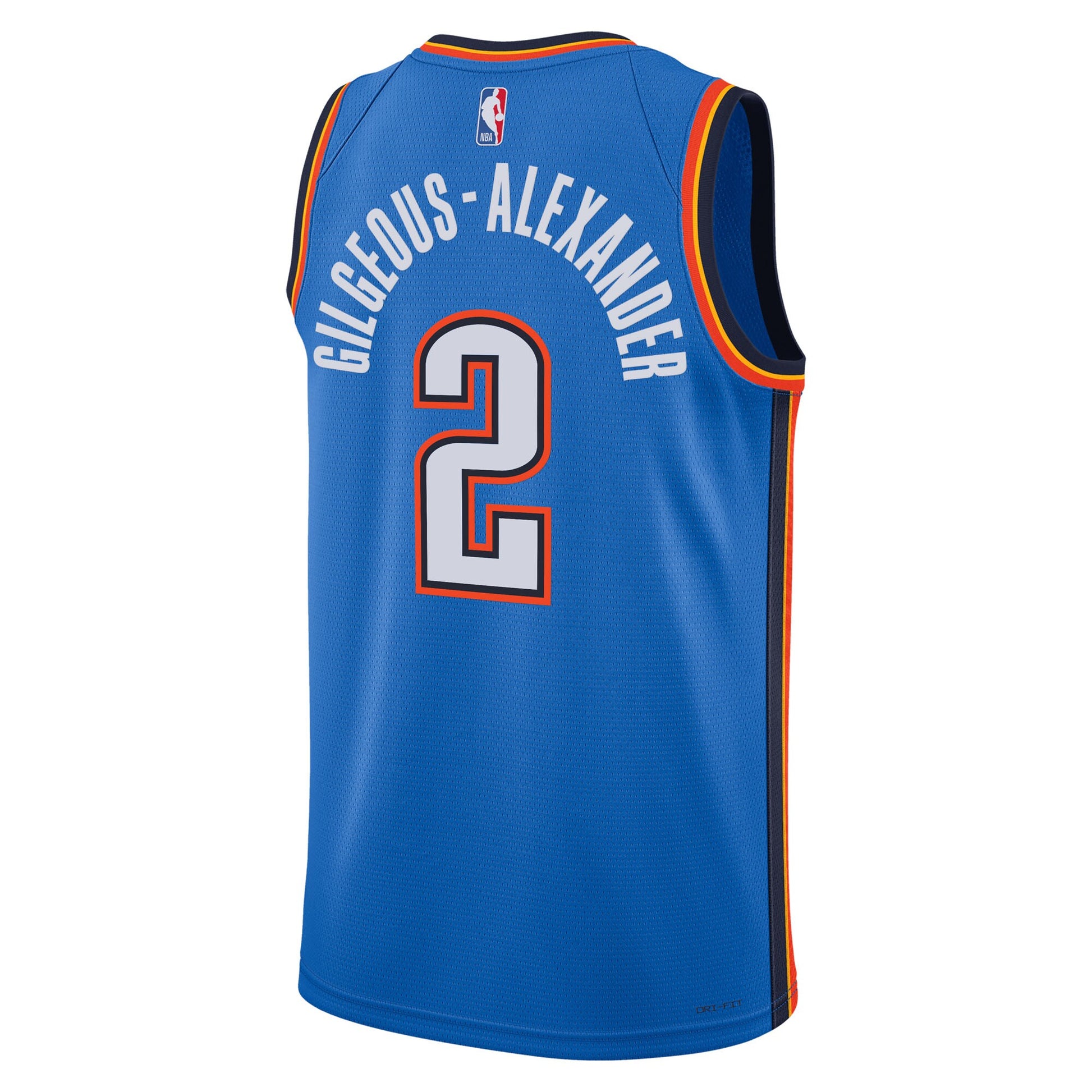 Unisex Oklahoma City Thunder Shai Gilgeous-Alexander Nike Blue Swingman Jersey - Icon Edition