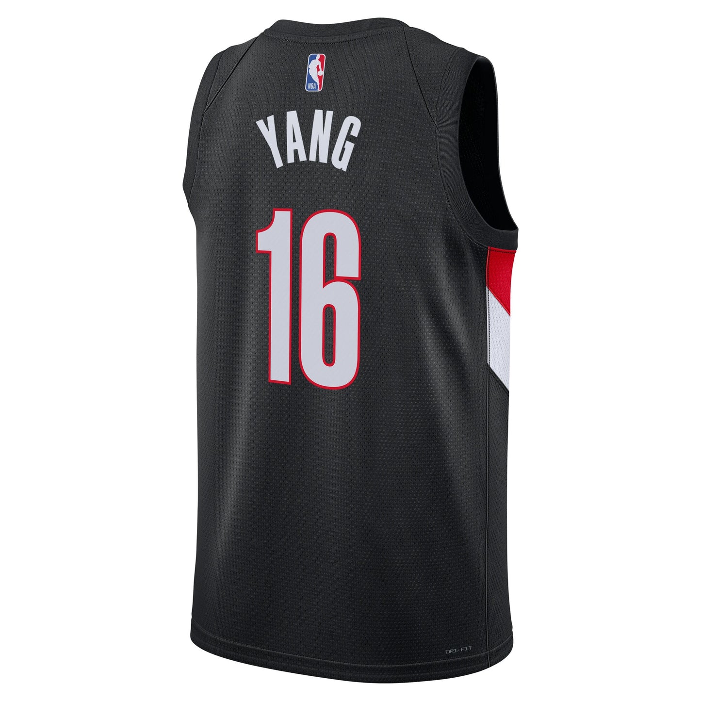 Unisex Portland Trail Blazers Yang Hansen Nike Black Swingman Jersey - Icon Edition